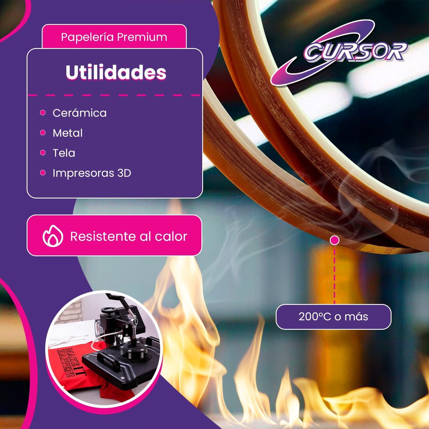 9 X Cinta Termica Sublimacion 5mm X 33 Metros-3