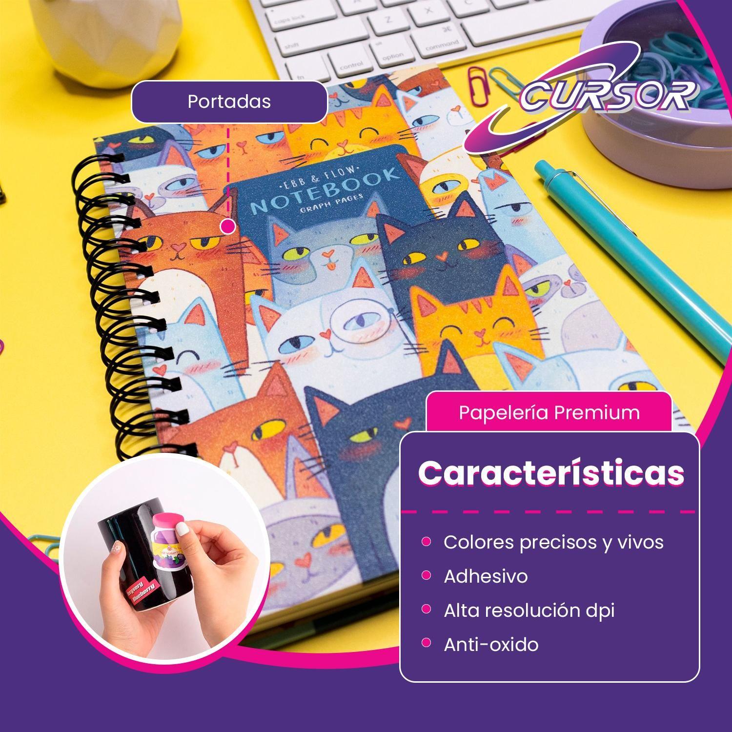 Papel Glossy Adhesivo 135g A4 Cursor Pack 300 Hojas-5