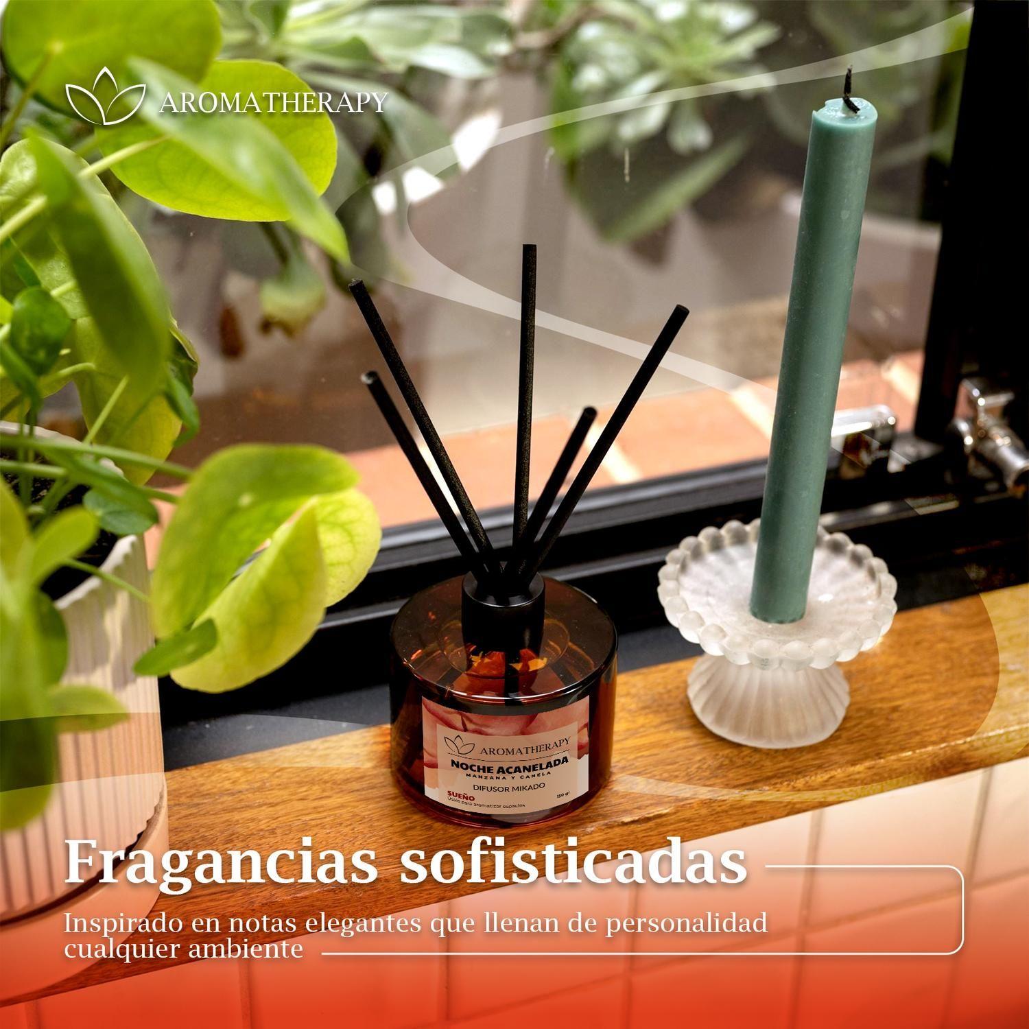 Difusor De Aroma Mikado Aromatherapy 150ml + Varillas Ratan-4