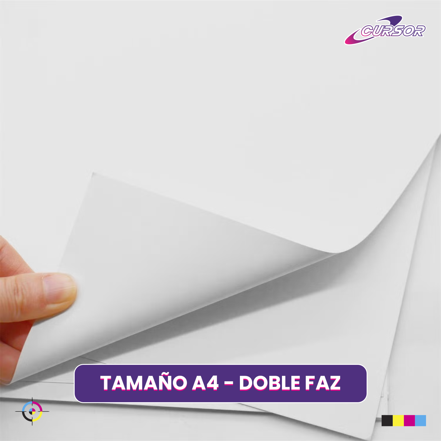 Papel Fotográfico Doble Faz Glossy Cursor A4 120 Gr 100 Hjs-3