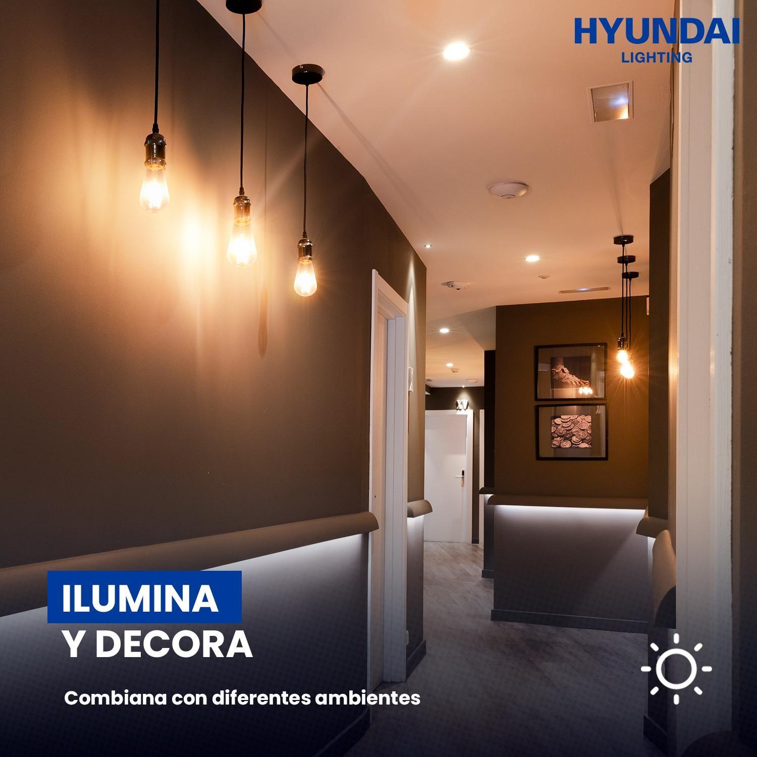 Lampara Colgante C/amp Led Filamento St64 6w Hyundai-6
