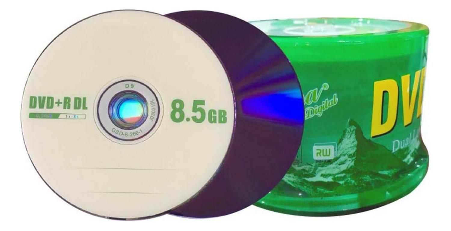 Dvd Logo Doble Capa Dual Layer 8.5gb 50un Envíogratisx2-8