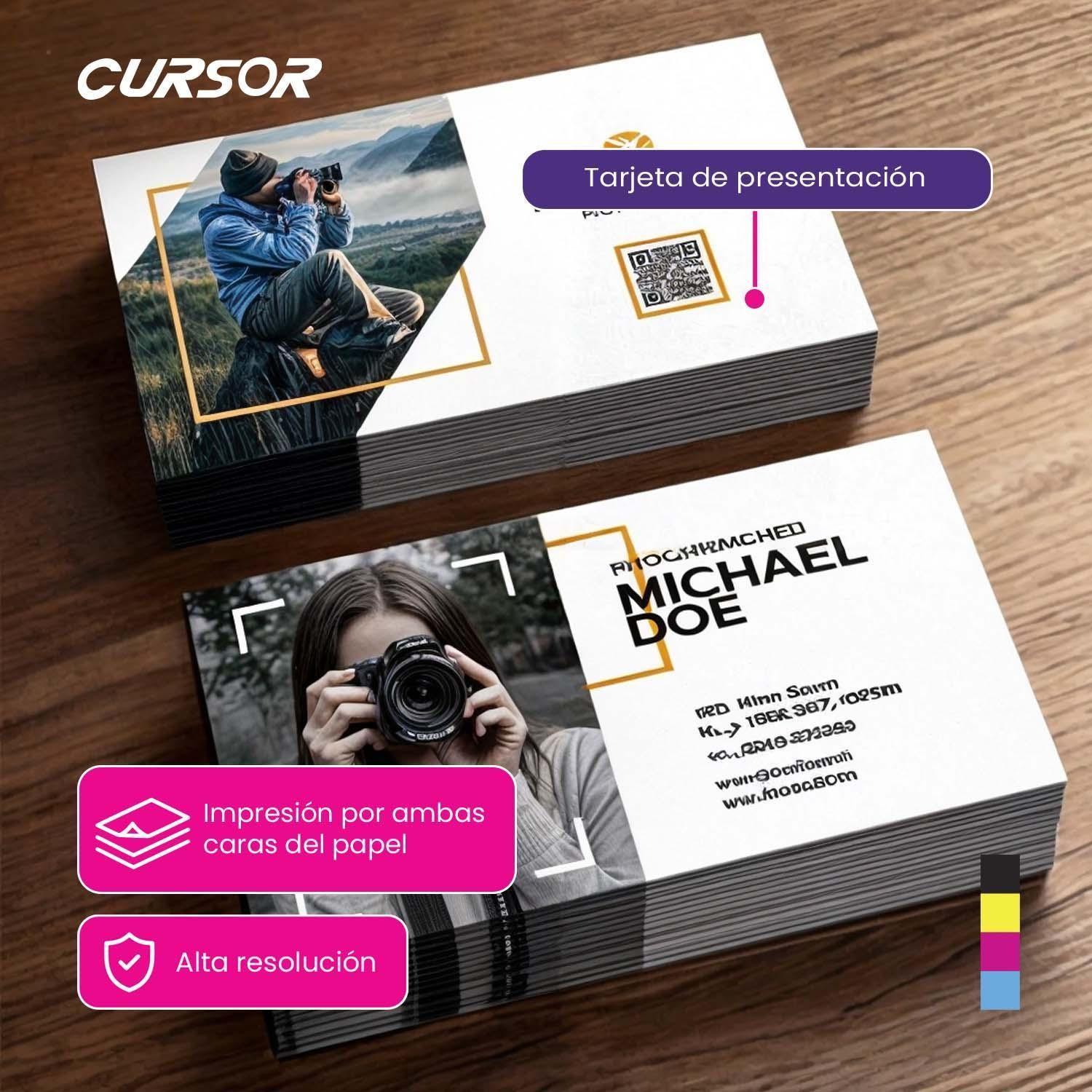 Papel Fotográfico Doble Faz Glossy Cursor A4 140 Gr 100 Hjs-9
