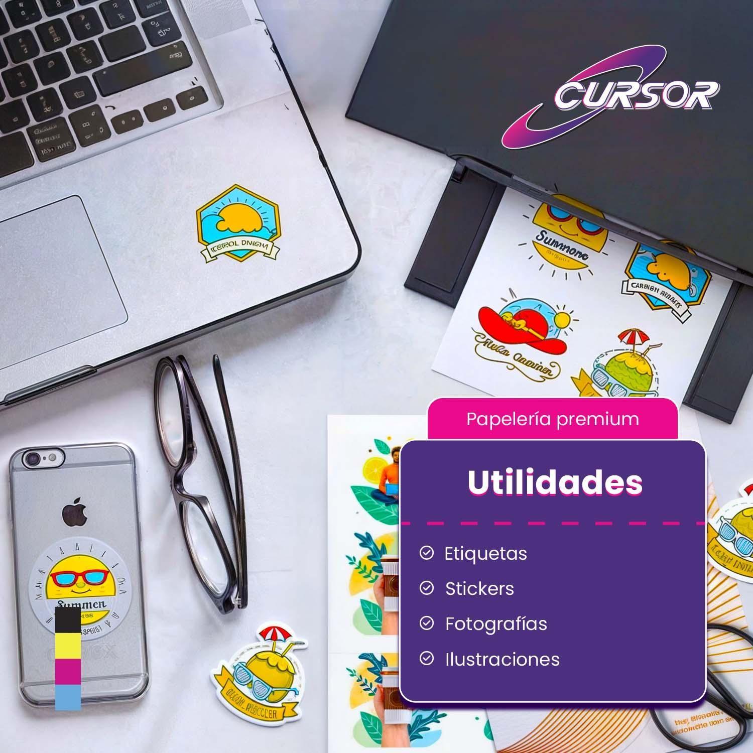 Pack 60hjs Vinilo Adhesiv Transparent Imprimble A4 Enviograt-3