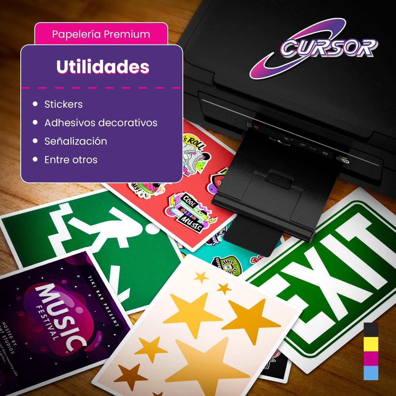 Vinilo Adhesivo A4 Blanco Imprimible/20hjs-3