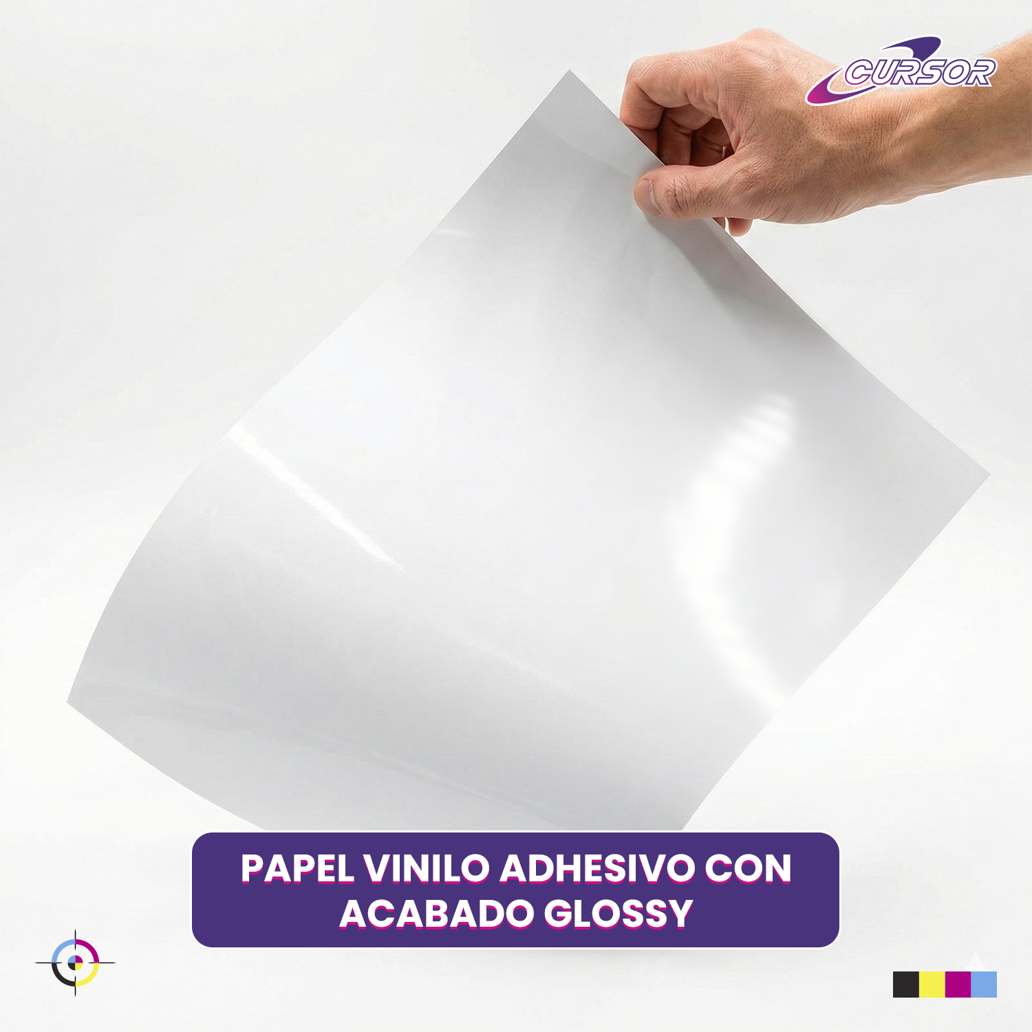Vinilo Adhesivo A4 Blanco Imprimible/20hjs-8