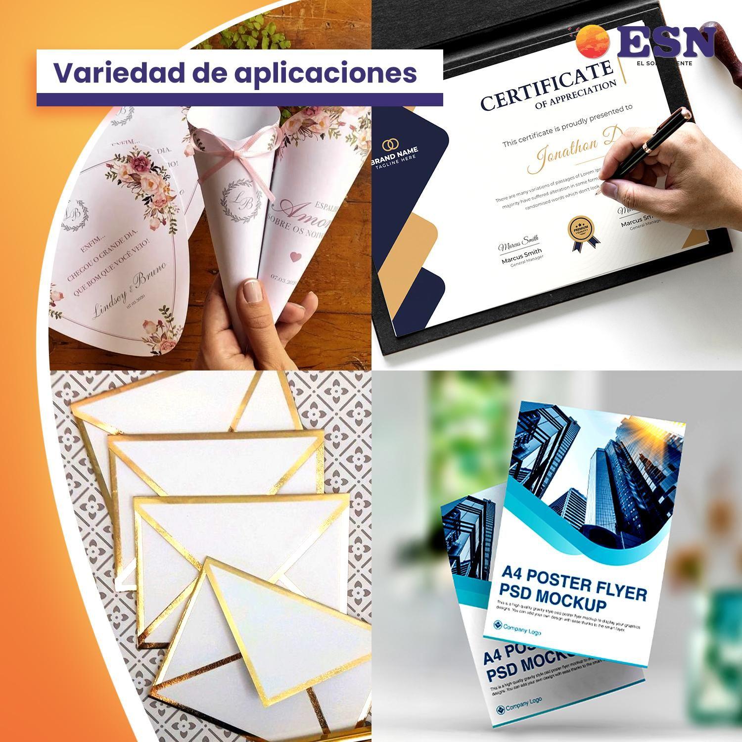 PAPEL OPALINA LISA BLANCO 200 GR A4 50 HOJAS ESN-4