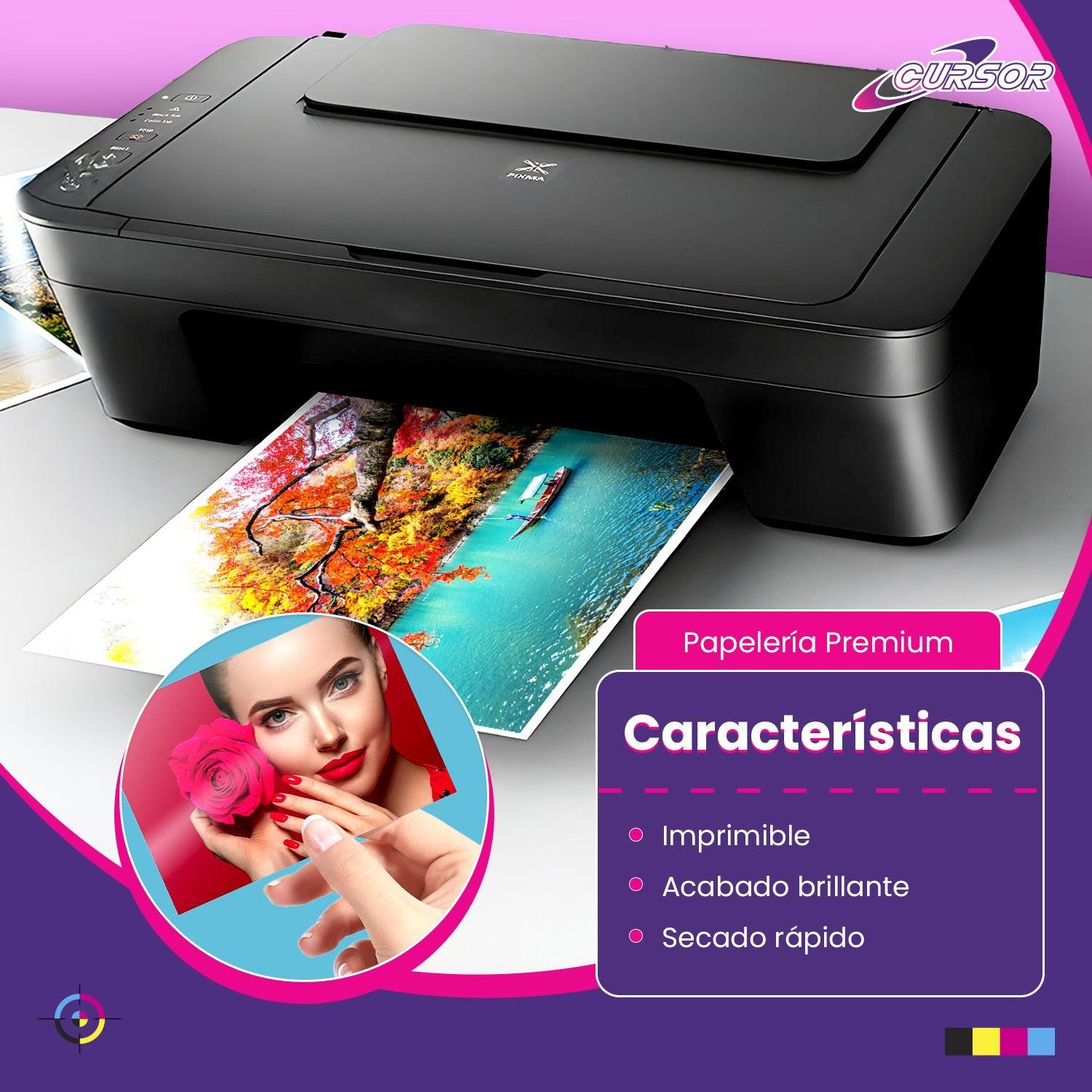 Papel Fotográfico Glossy A3 200 Gr Pack 100 Hojas Cursor-2