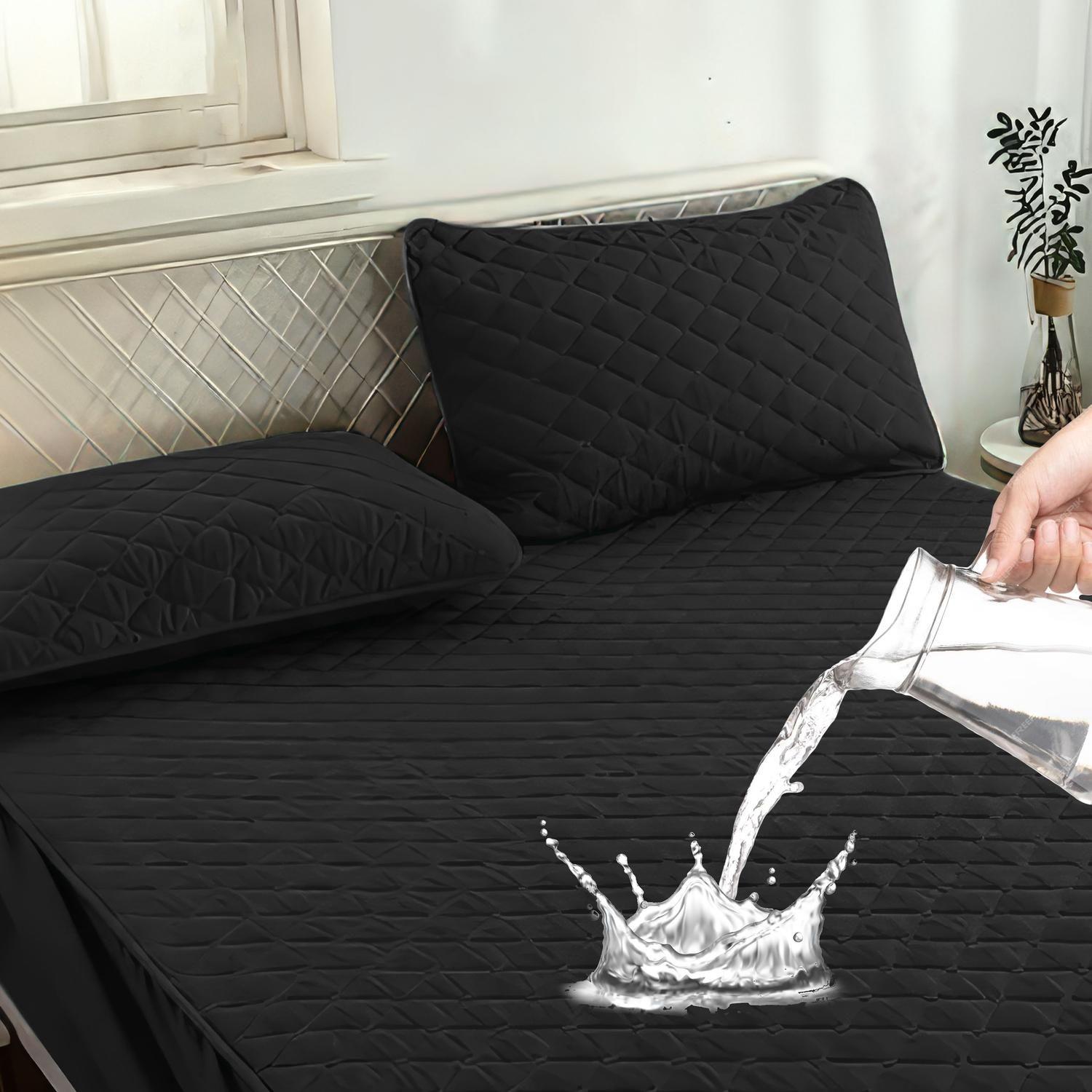 Cubre Colchón Impermeable 2 Plazas + Fundas-6