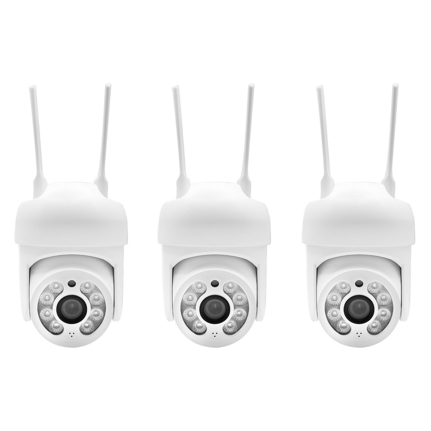 Pack X 3 Cámara Ip Okaeri Wifi Exterior Inalámbrica Hd-2