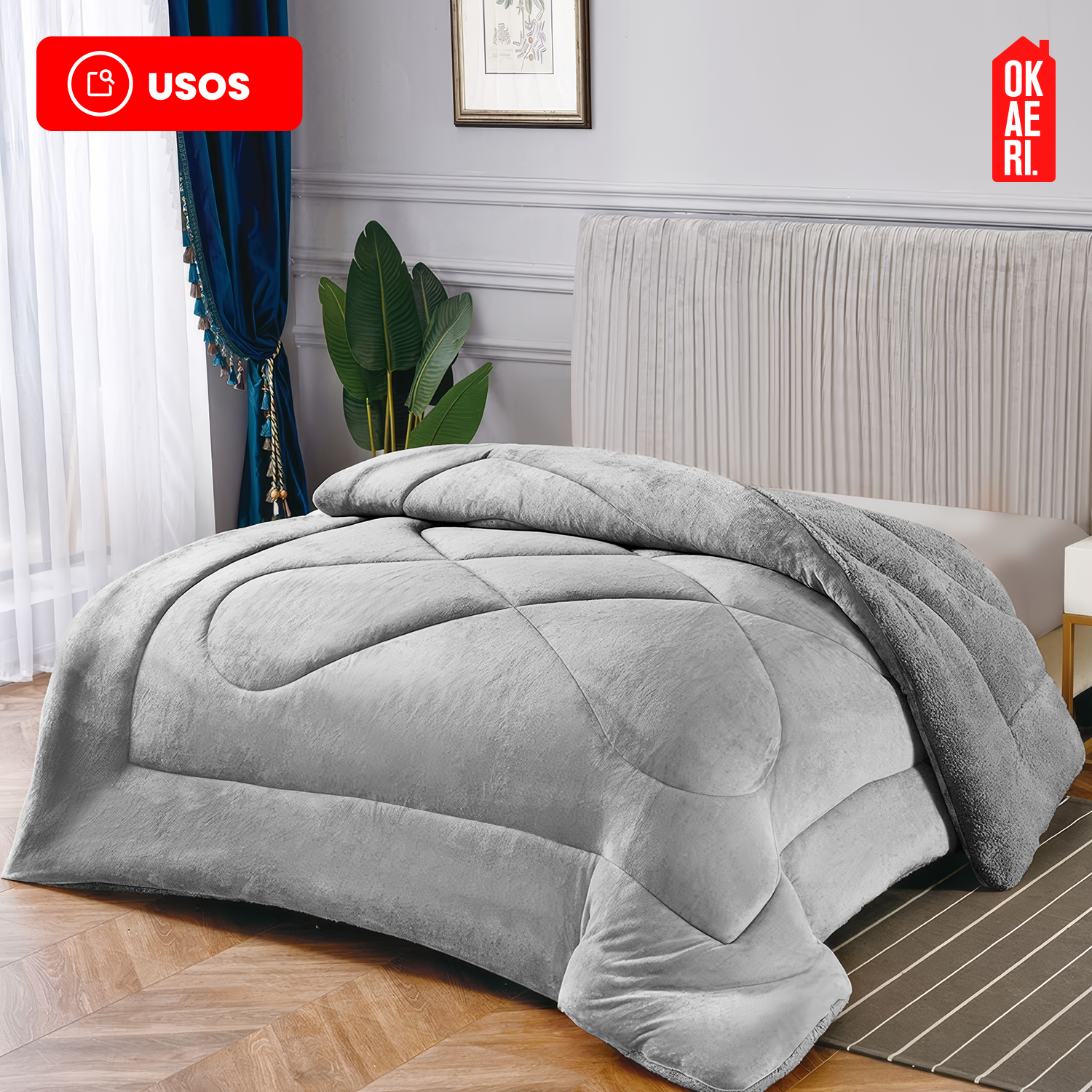 CUBRE CAMA CON CHIPORRO 2 PLAZAS-4