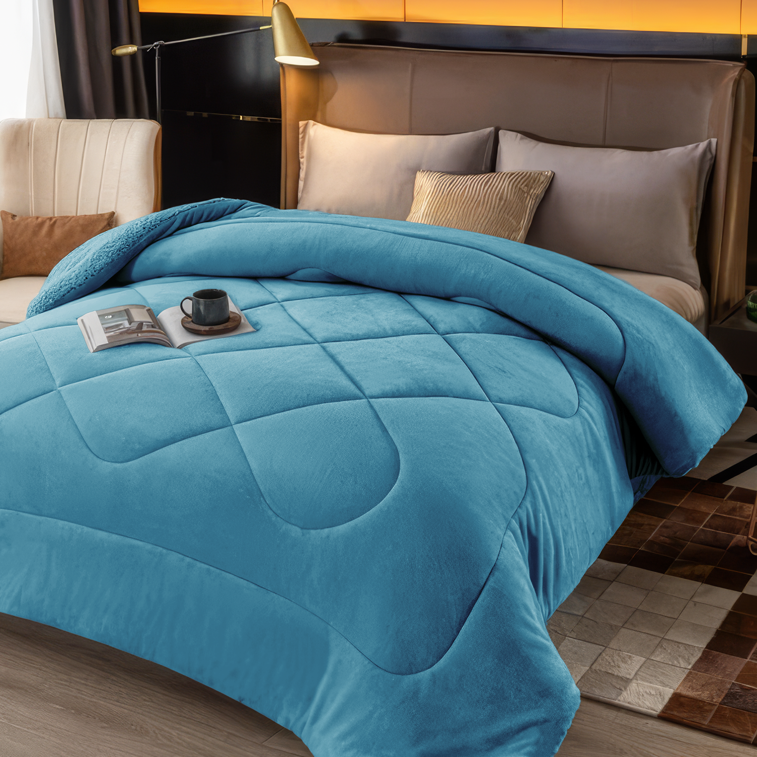 CUBRE CAMA CON CHIPORRO 2 PLAZAS-5