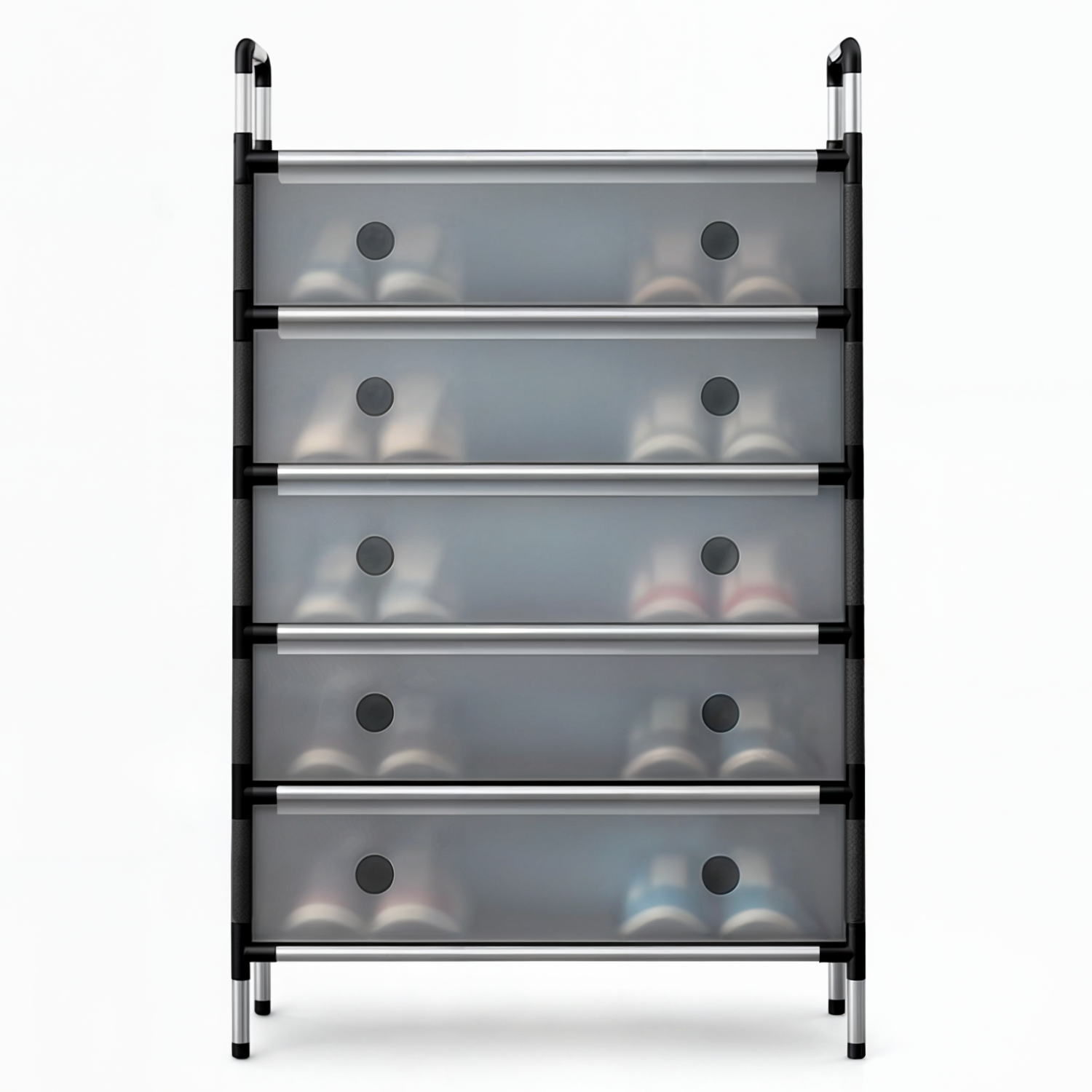 ZAPATERO MULTIFUNCIONAL - 6 NIVELES NEGRO 63*28*110CM-8