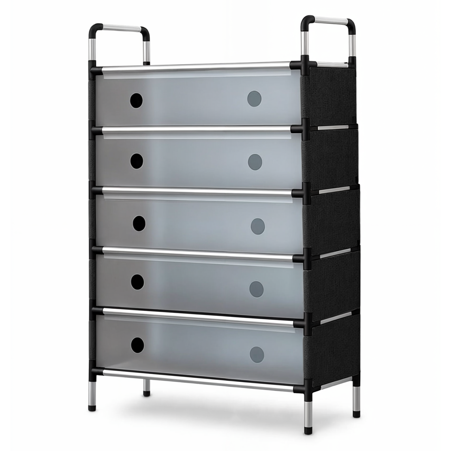 ZAPATERO MULTIFUNCIONAL - 6 NIVELES NEGRO 63*28*110CM-9