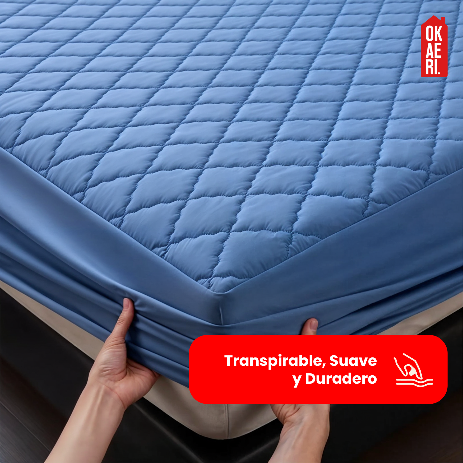 CUBRE COLCHON 1,5 PLAZAS IMPERMEABLE-3