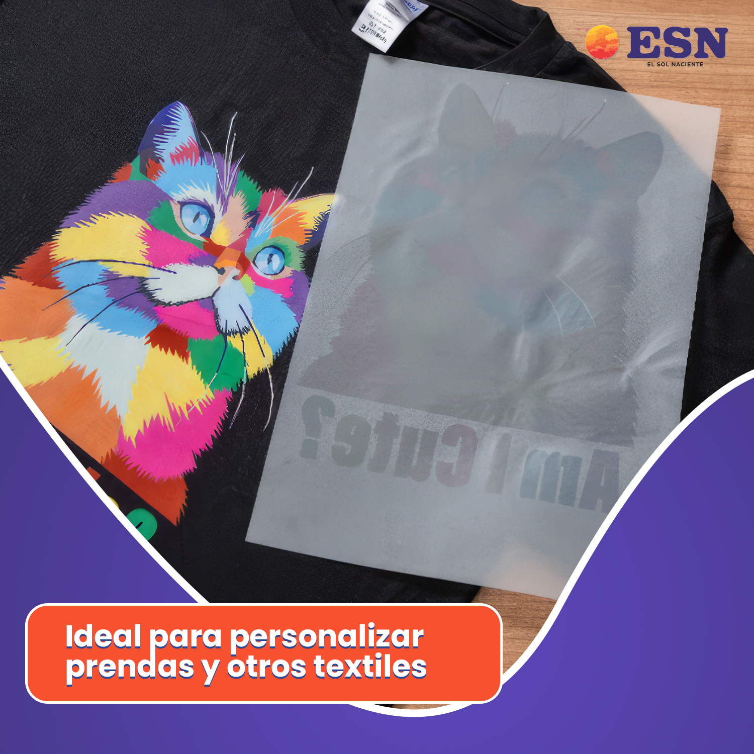 Papel Film Dtf A3 10 Hojas - Direct To Film - Esn-6