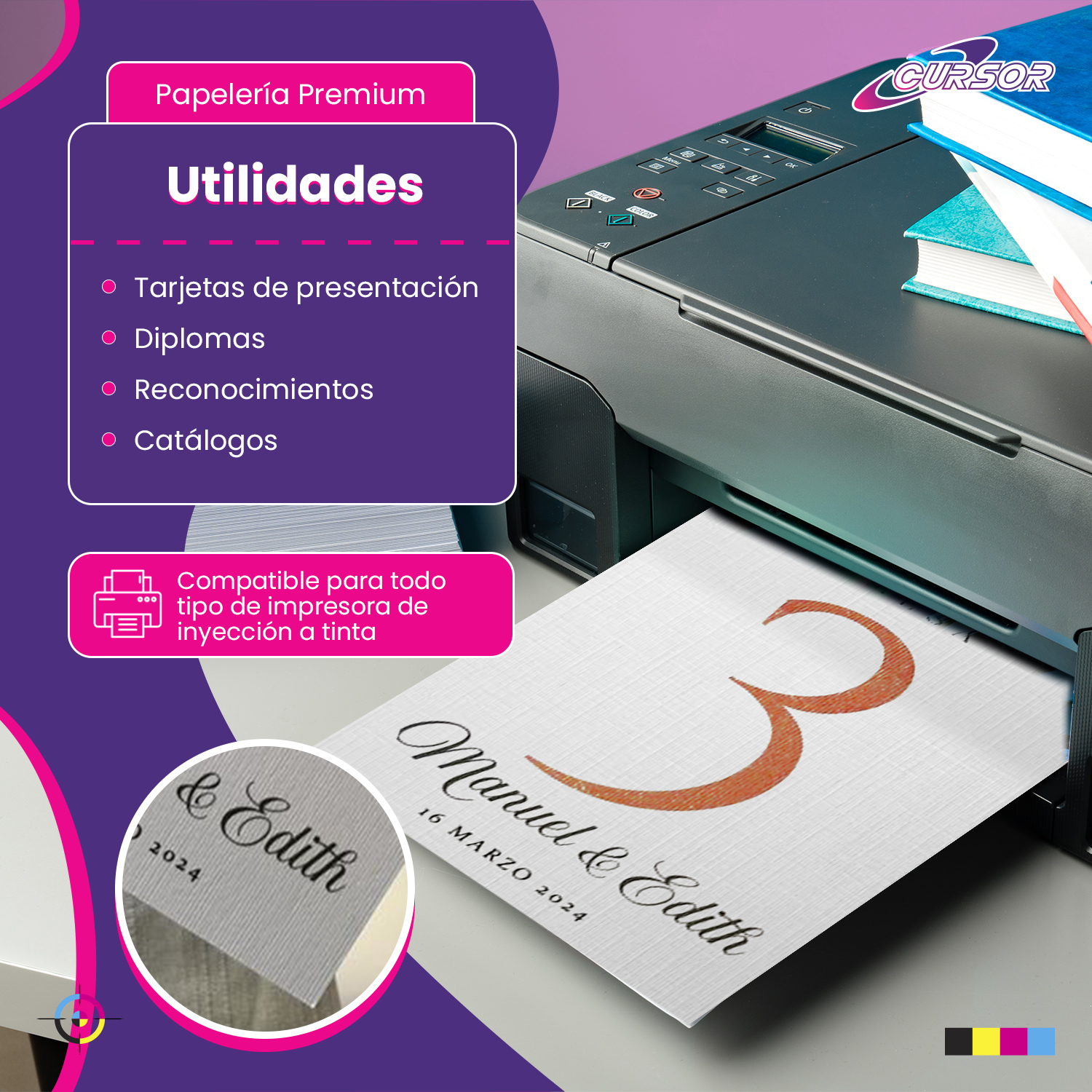Papel Opalina Textura Brillante Doble Faz Hilada 230g 50h-3