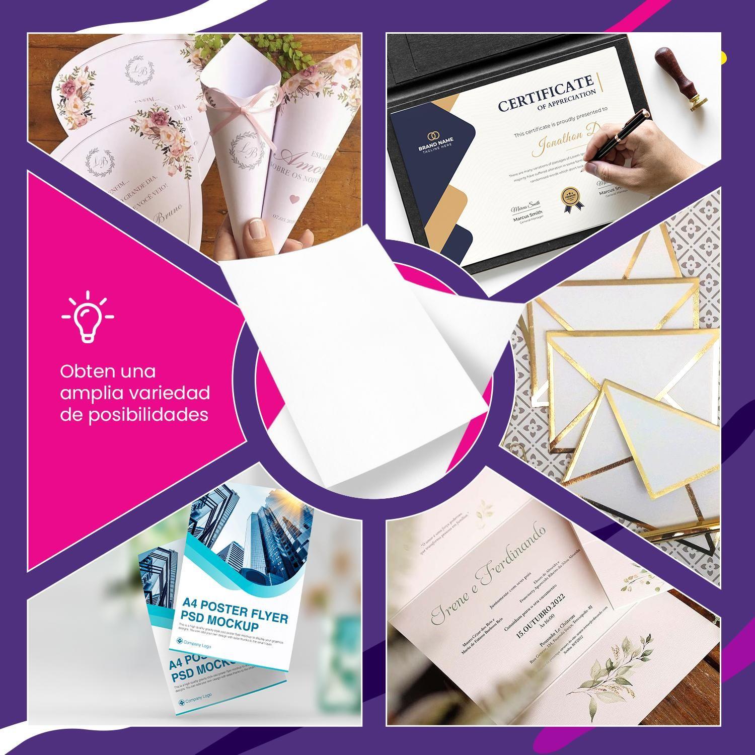 Cartulina Opalina 180 Gr Lisa Extra Blanca A4 100 Hojas-8