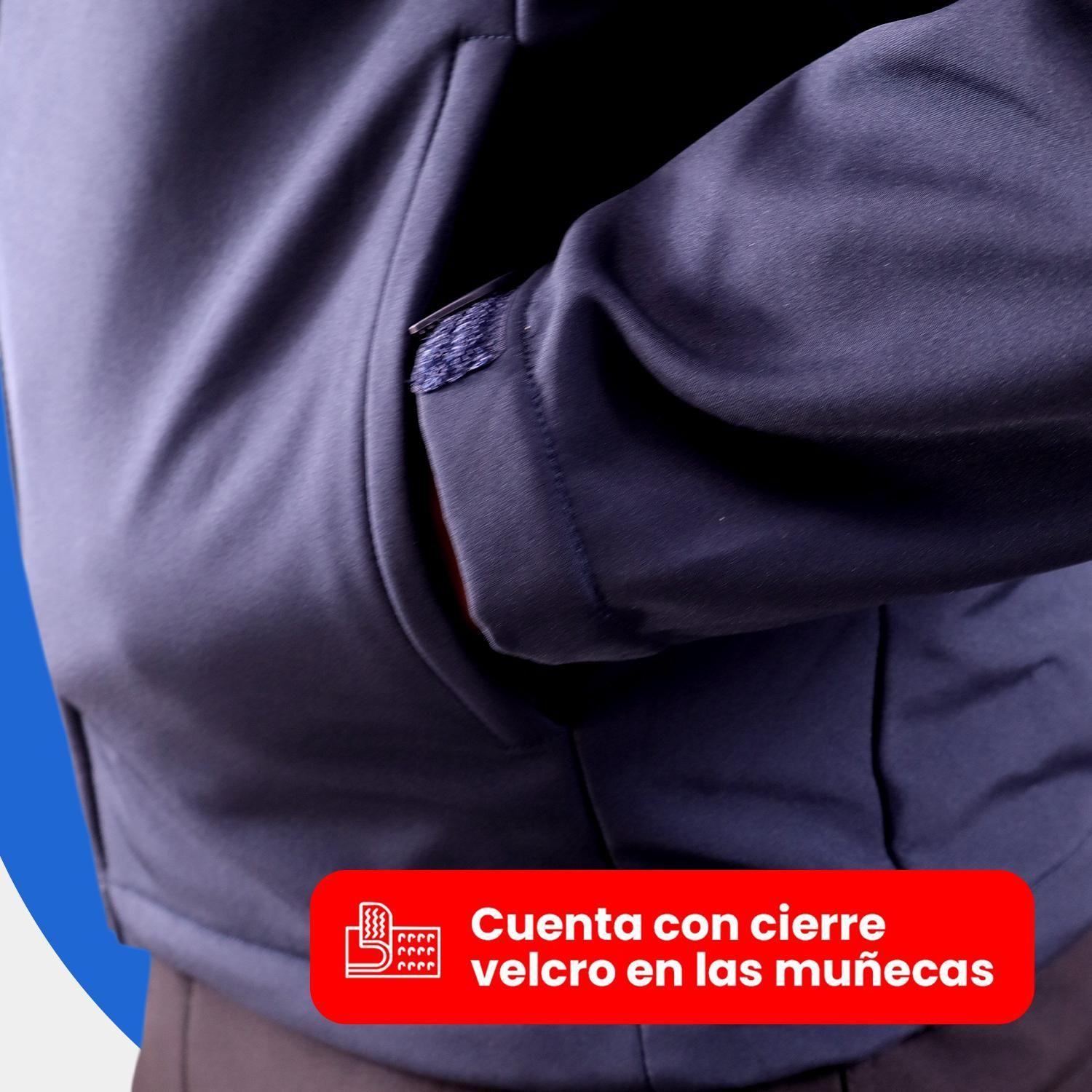 CHAQUETA SOFTSHELL TERMICA IMPERMEABLE CON MICROPOLAR HOMBRE-6