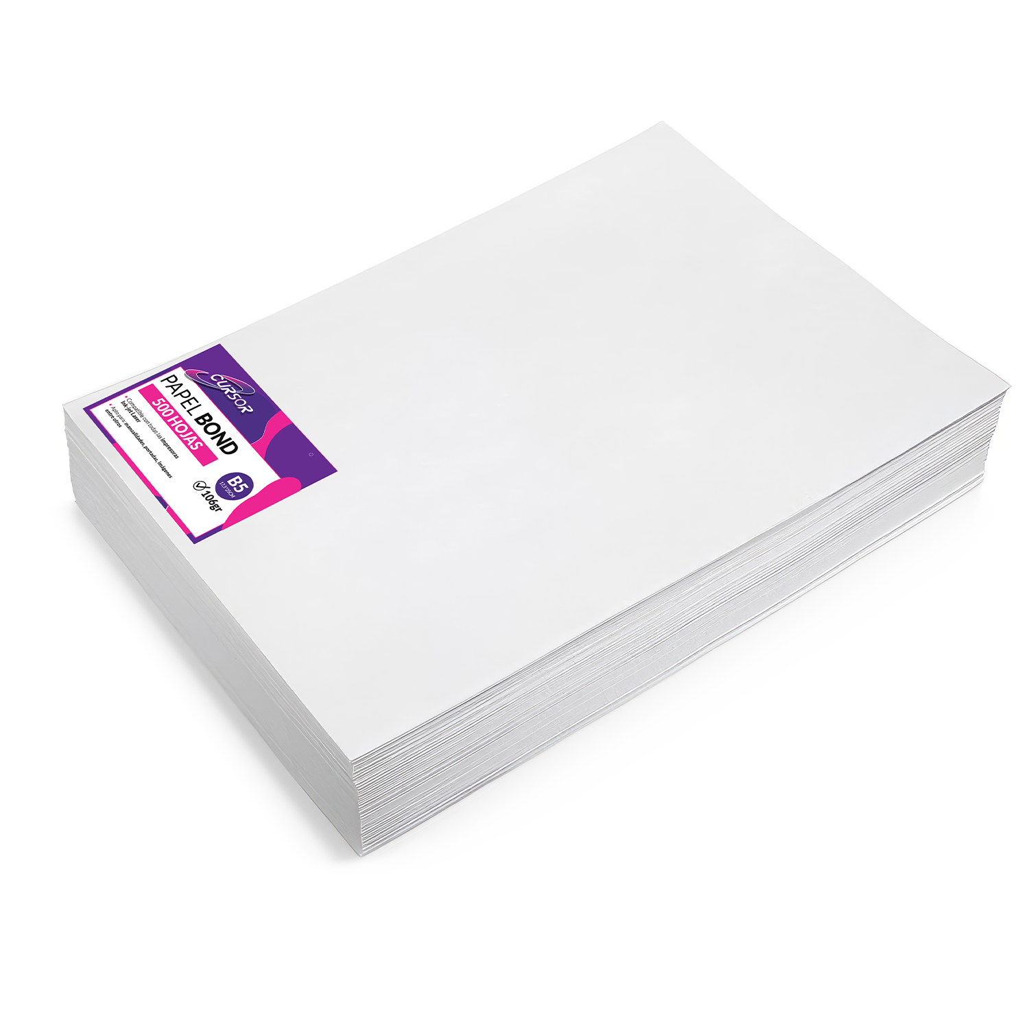 250 Hojas Papel 6 Bond Blanco B5 106gr Hojas Agenda-2
