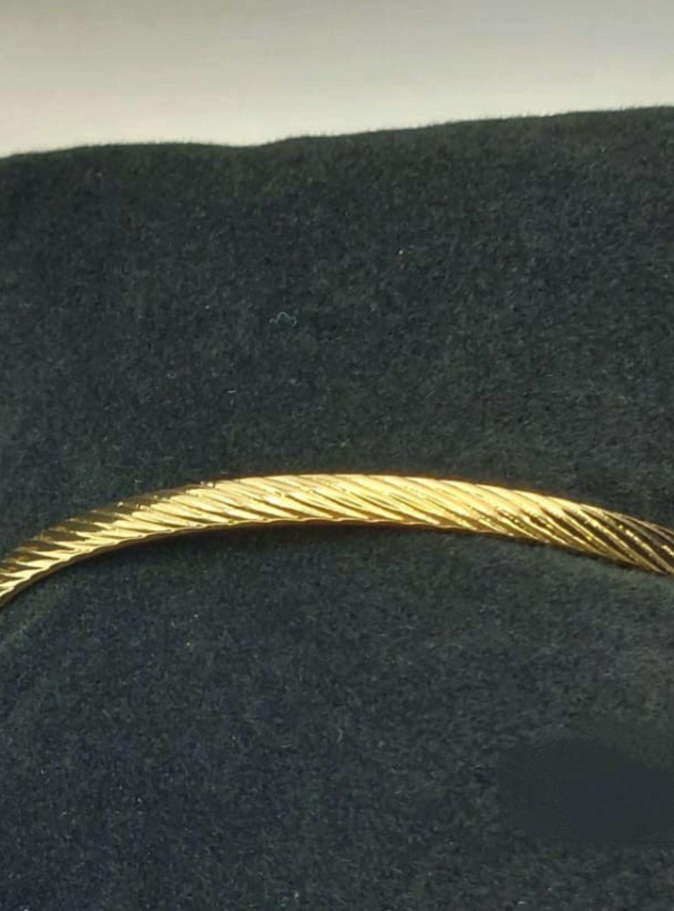 Brazalete Esclava Rígida de Oro Laminado 18K -2