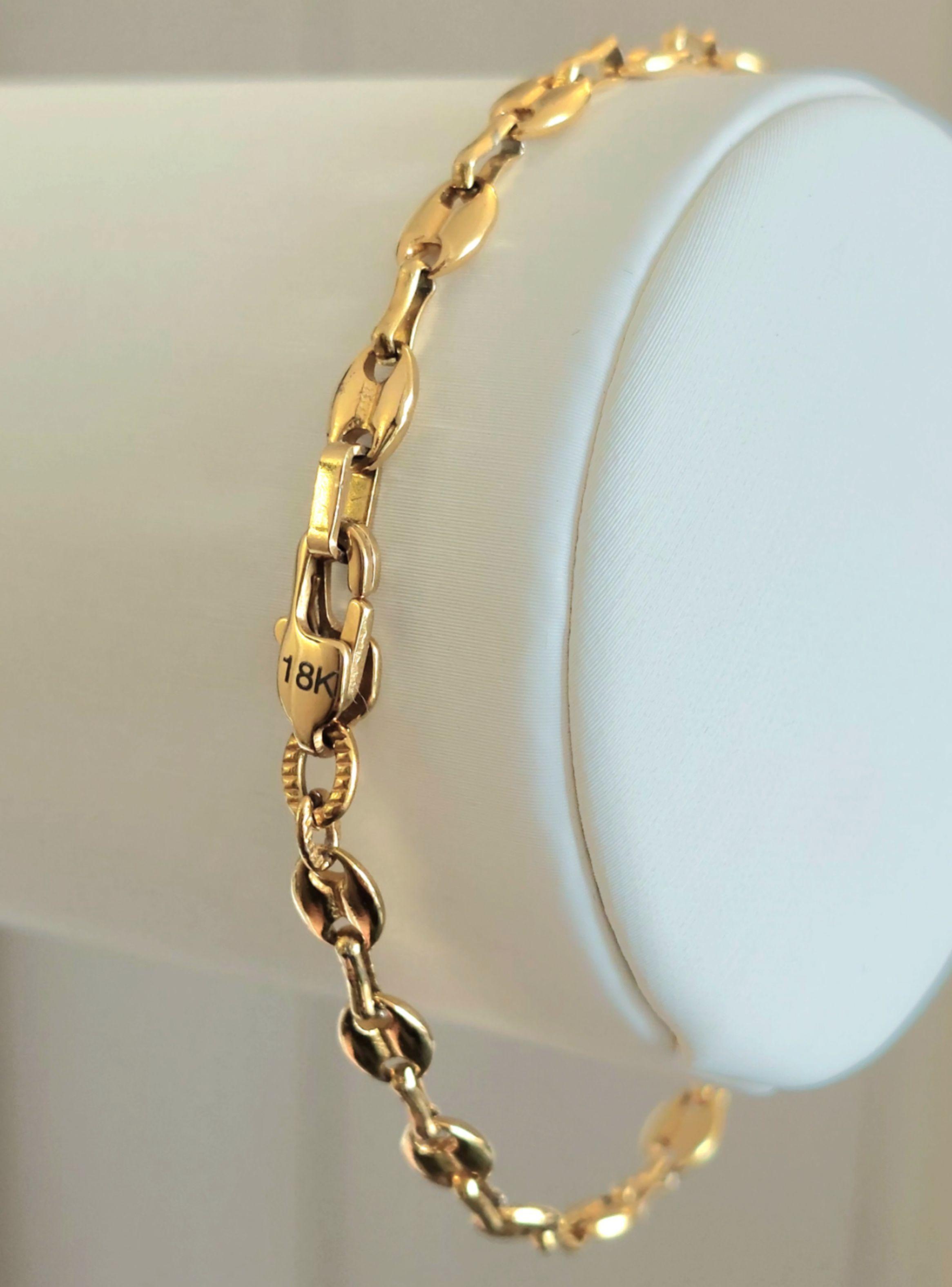 Pulsera ORO 18K Laminado Tejido GUCCI Grosor 4MM -2