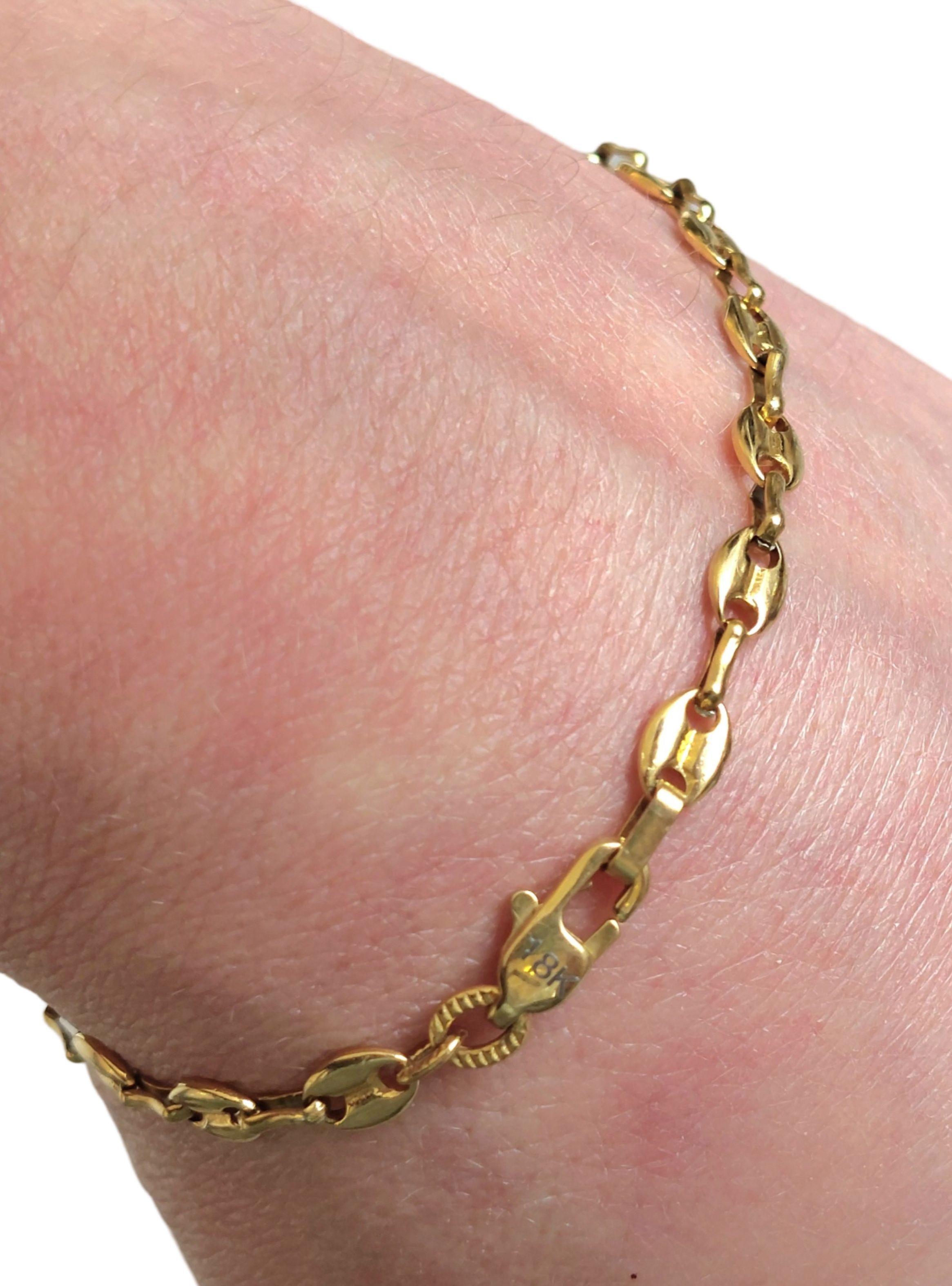 Pulsera ORO 18K Laminado Tejido GUCCI Grosor 4MM -6