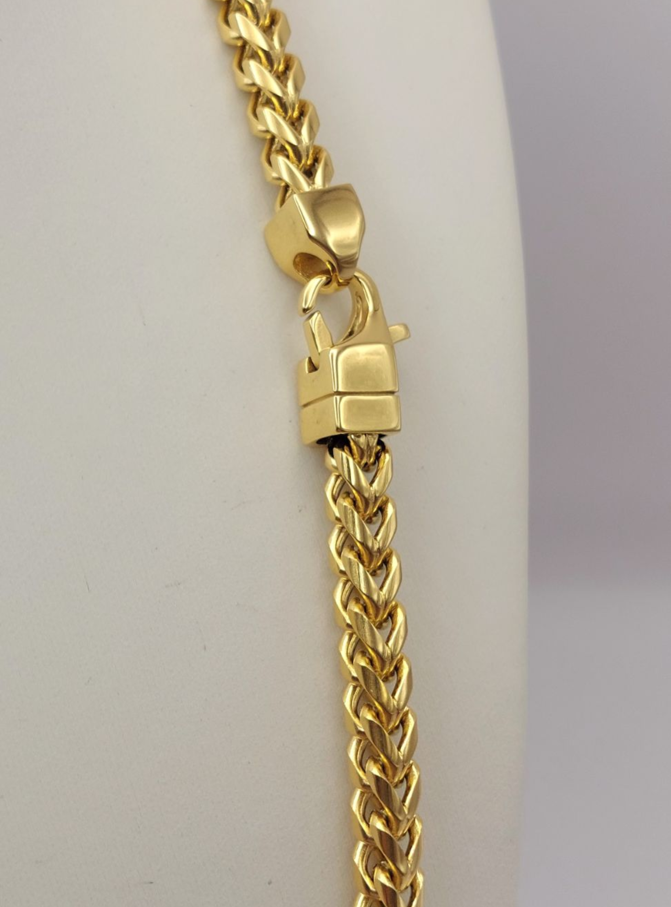 Cadena Tejido Cola de Zorro de Oro Laminado 18k -3