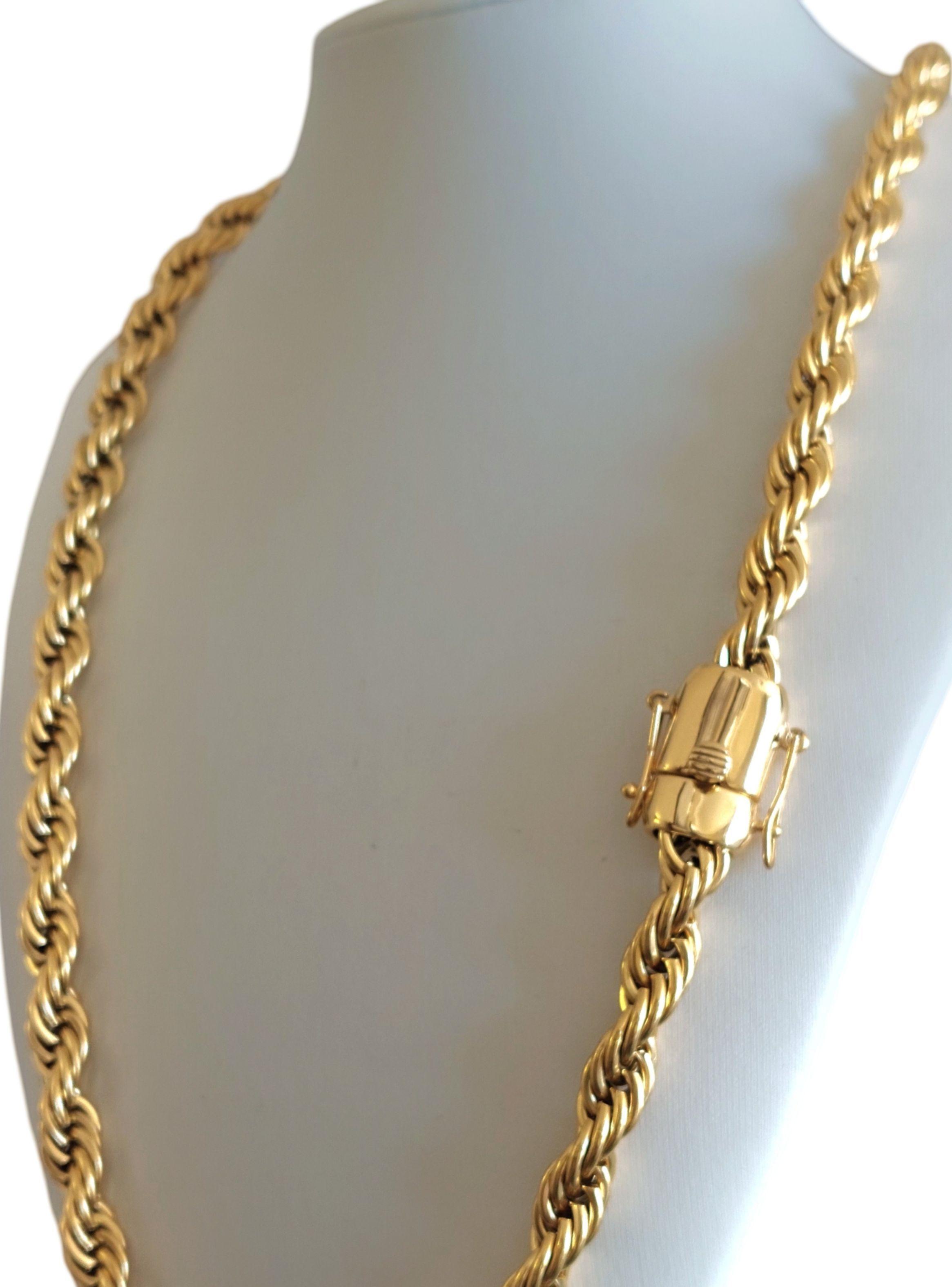 Cadena ORO 18K Laminado Tejido Tourbillon Broche Cajón-6