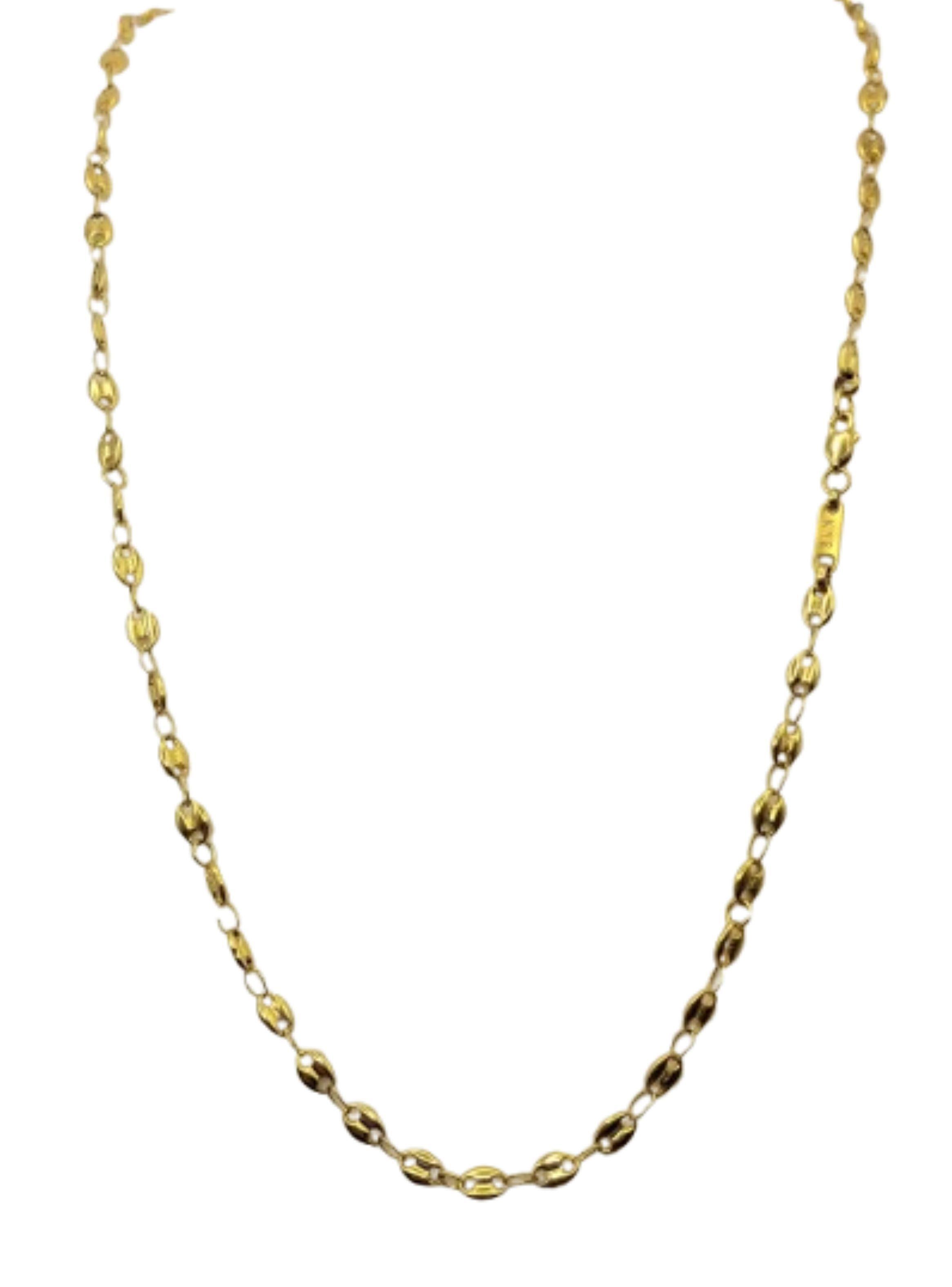 Cadena de Tejido Italiano en Oro Laminado 18K-0