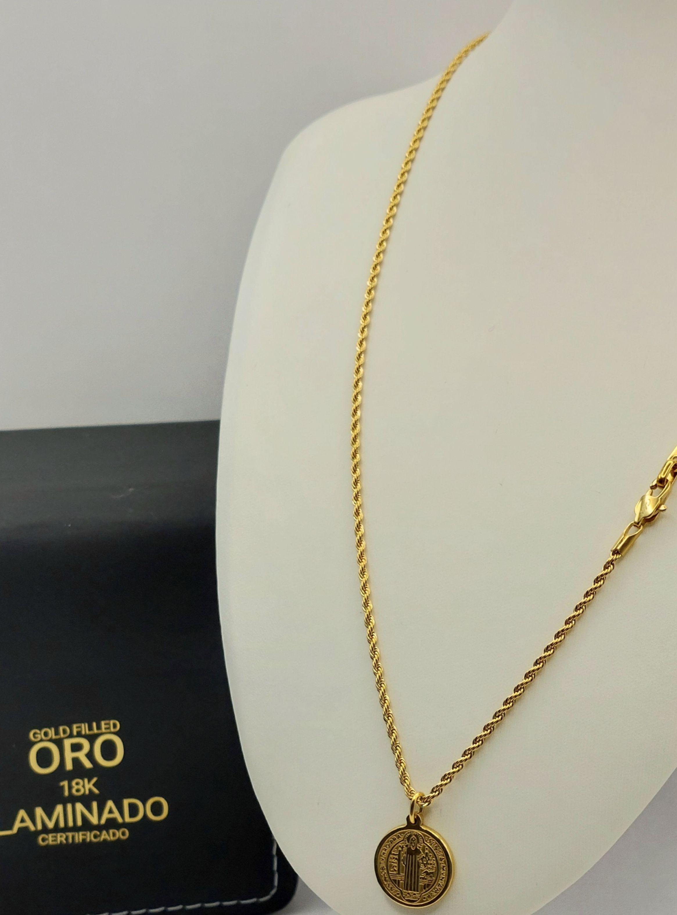 Cadena ORO Laminado 18K San Benito -5