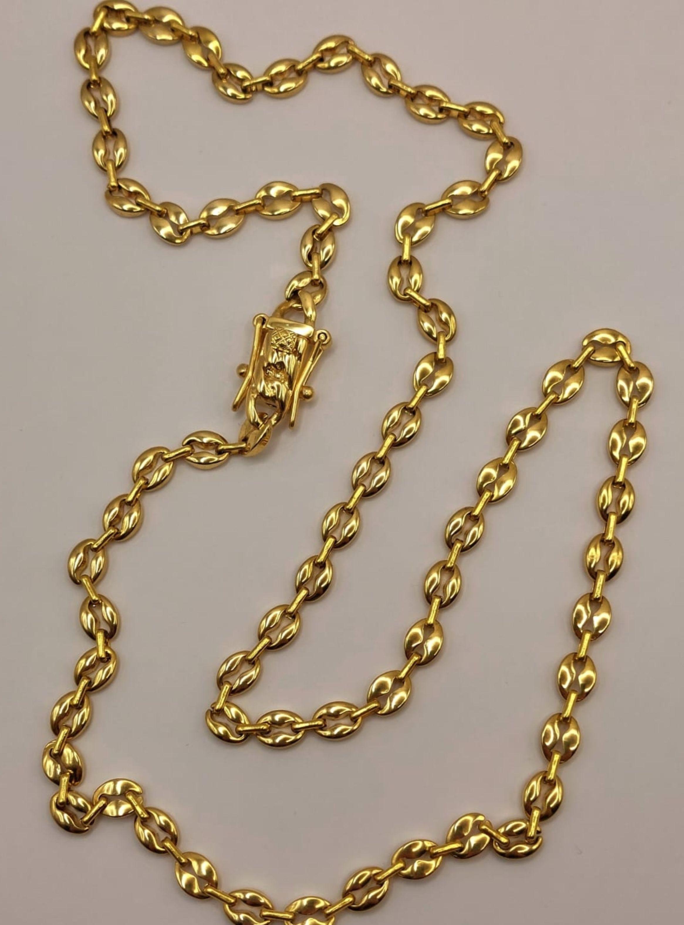 Cadena Oro Laminado Tejido Gucci con Broche Cajón -3