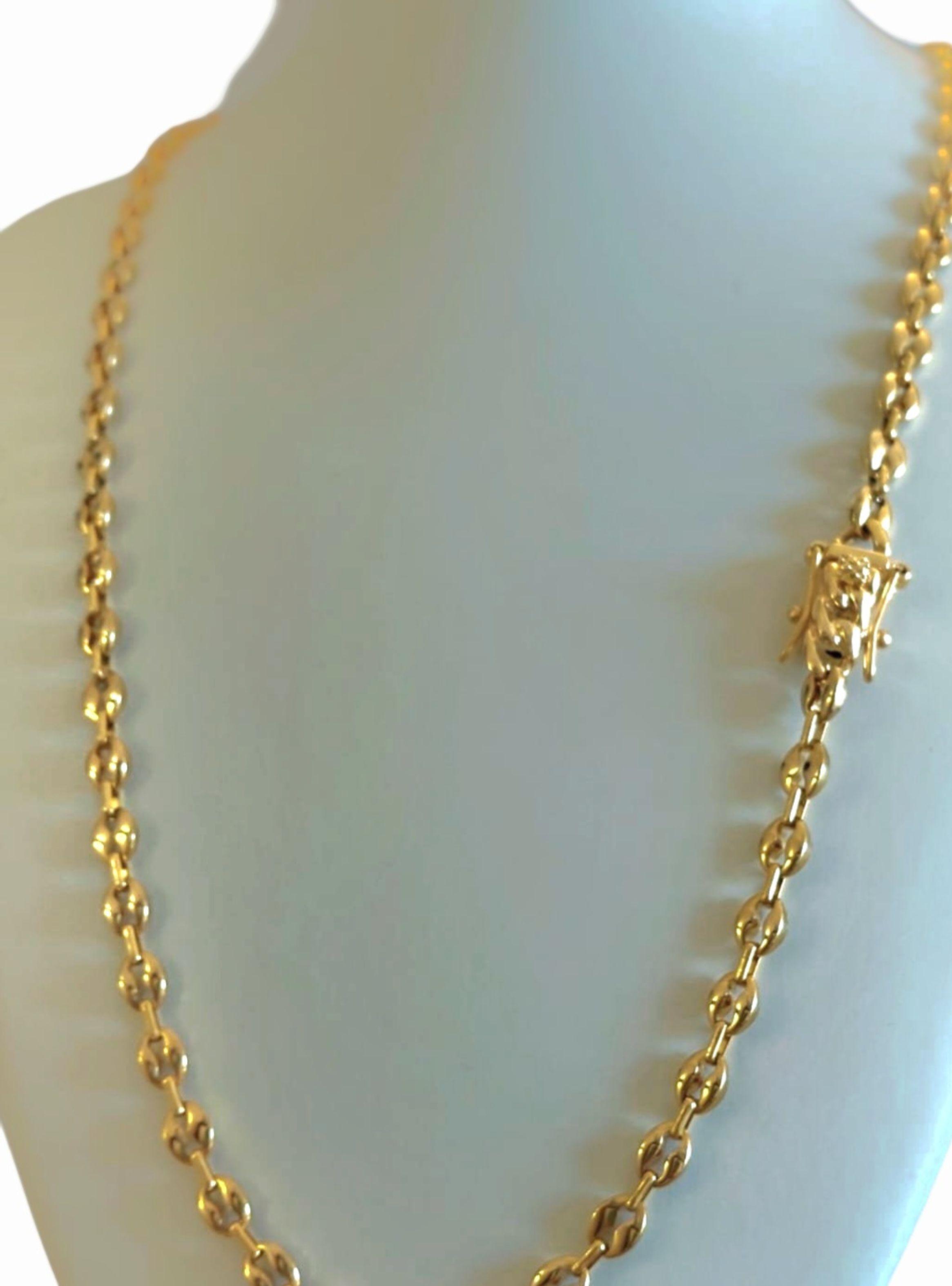 Cadena Oro Laminado Tejido Gucci con Broche Cajón -5
