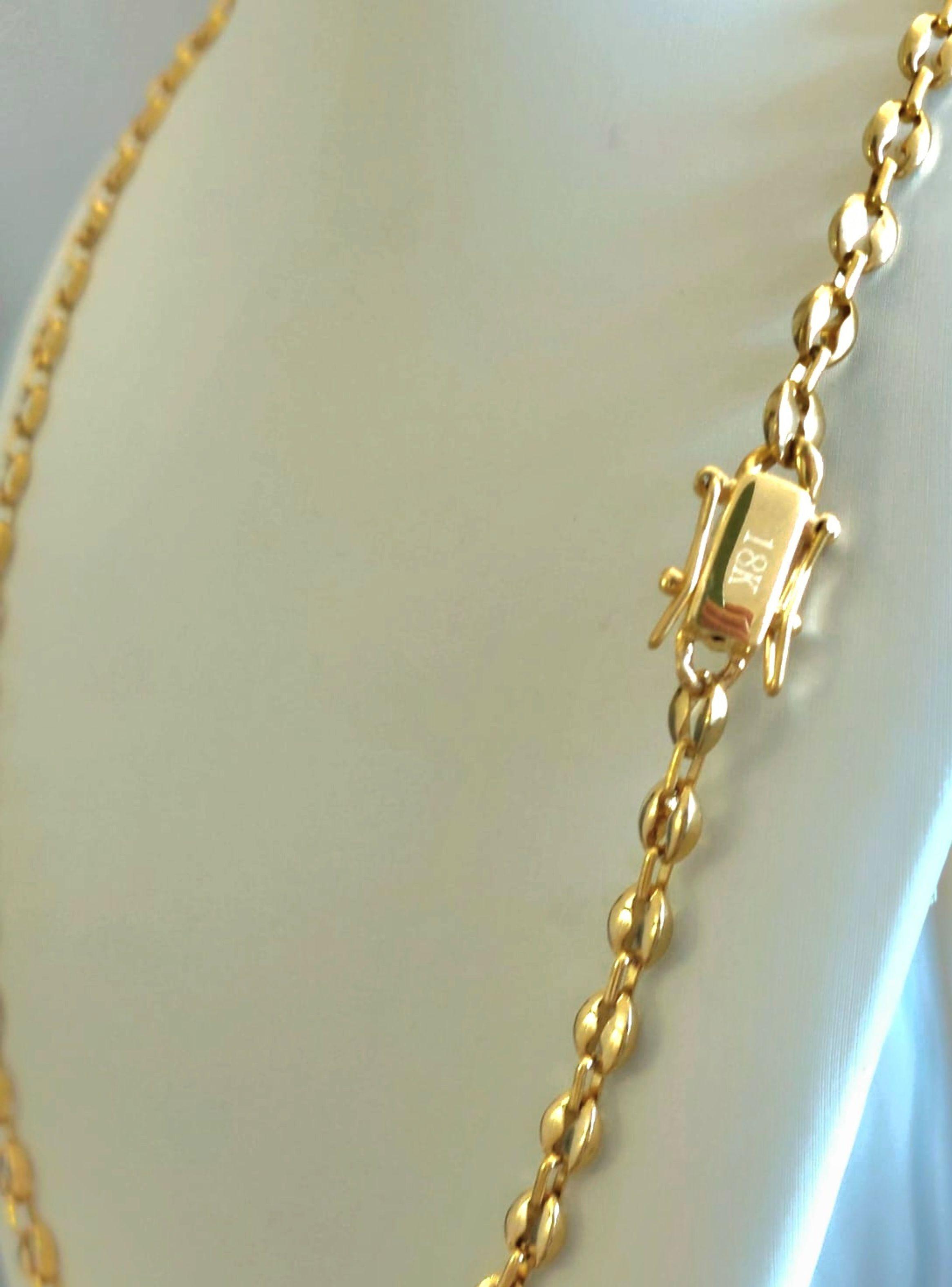 Cadena Oro Laminado Tejido Gucci con Broche Cajón -7