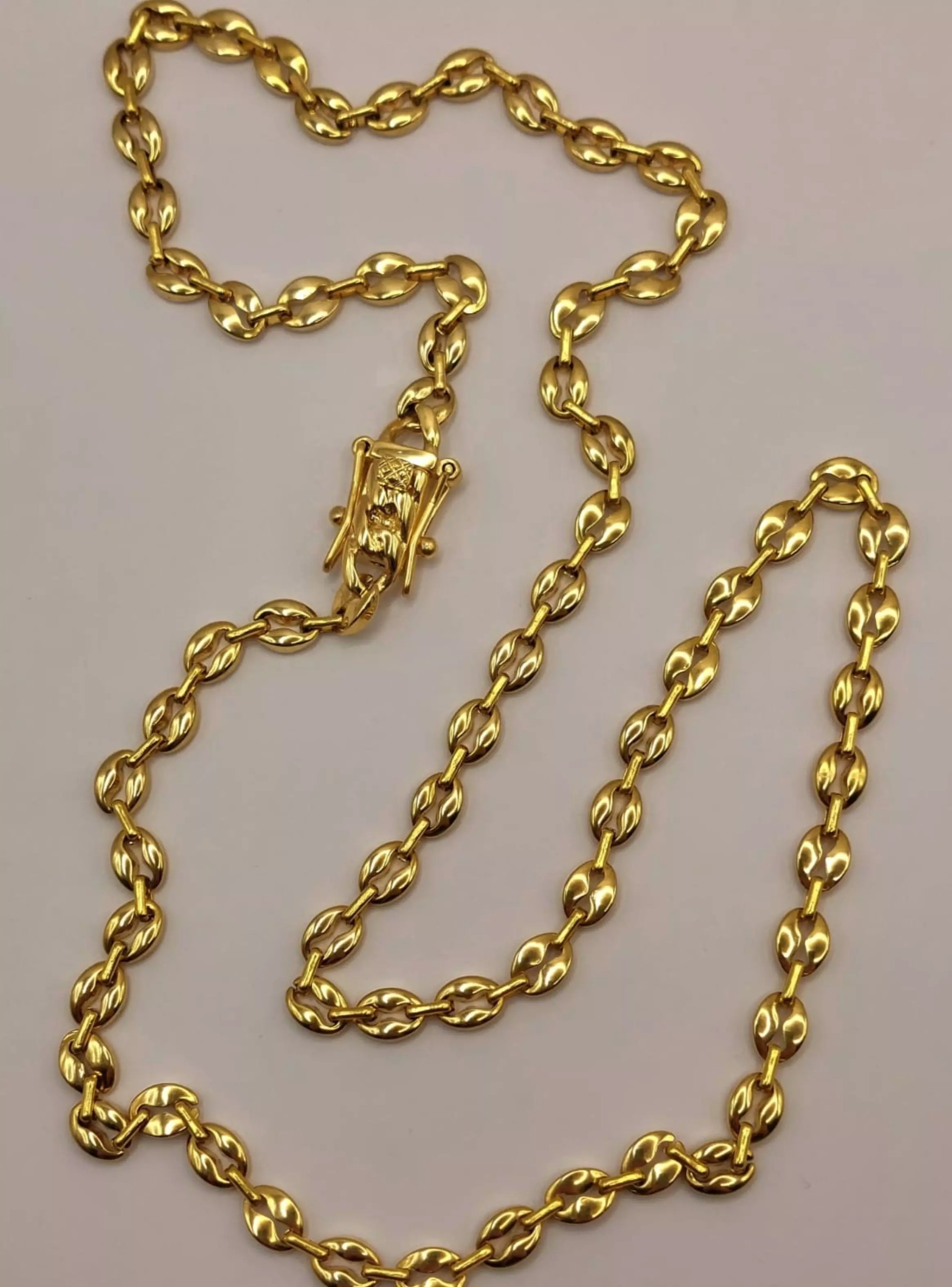 Cadena Oro Laminado Tejido Gucci con Broche Cajón -3