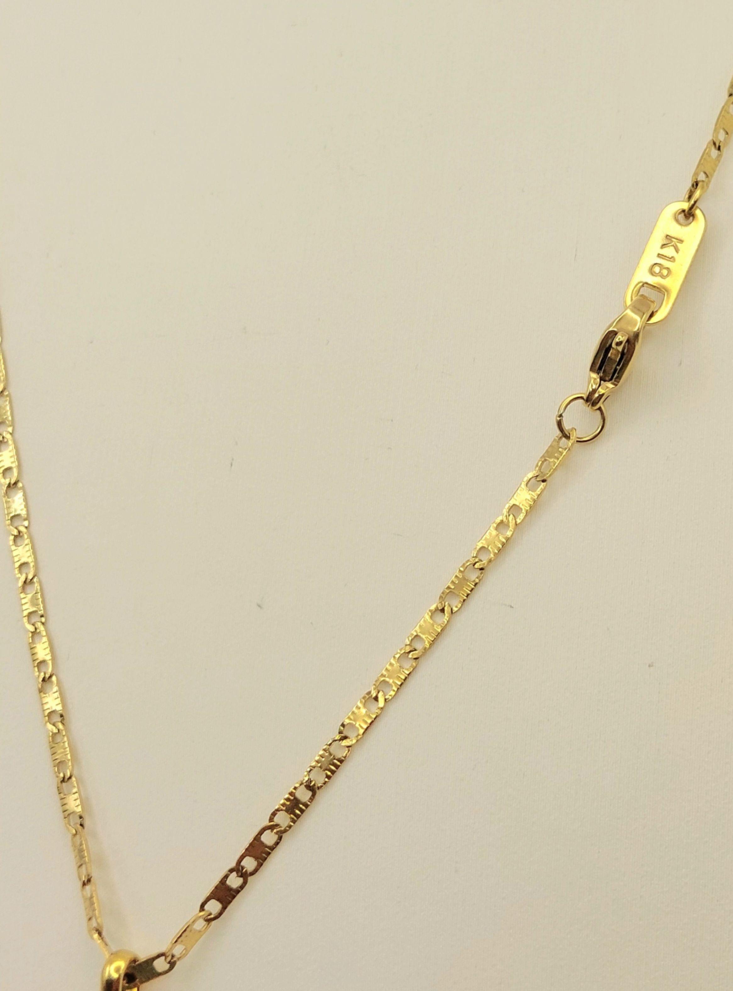 Cadena Oro Laminado Tejido Ancla Virgen Milagrosa de los Rayos -6
