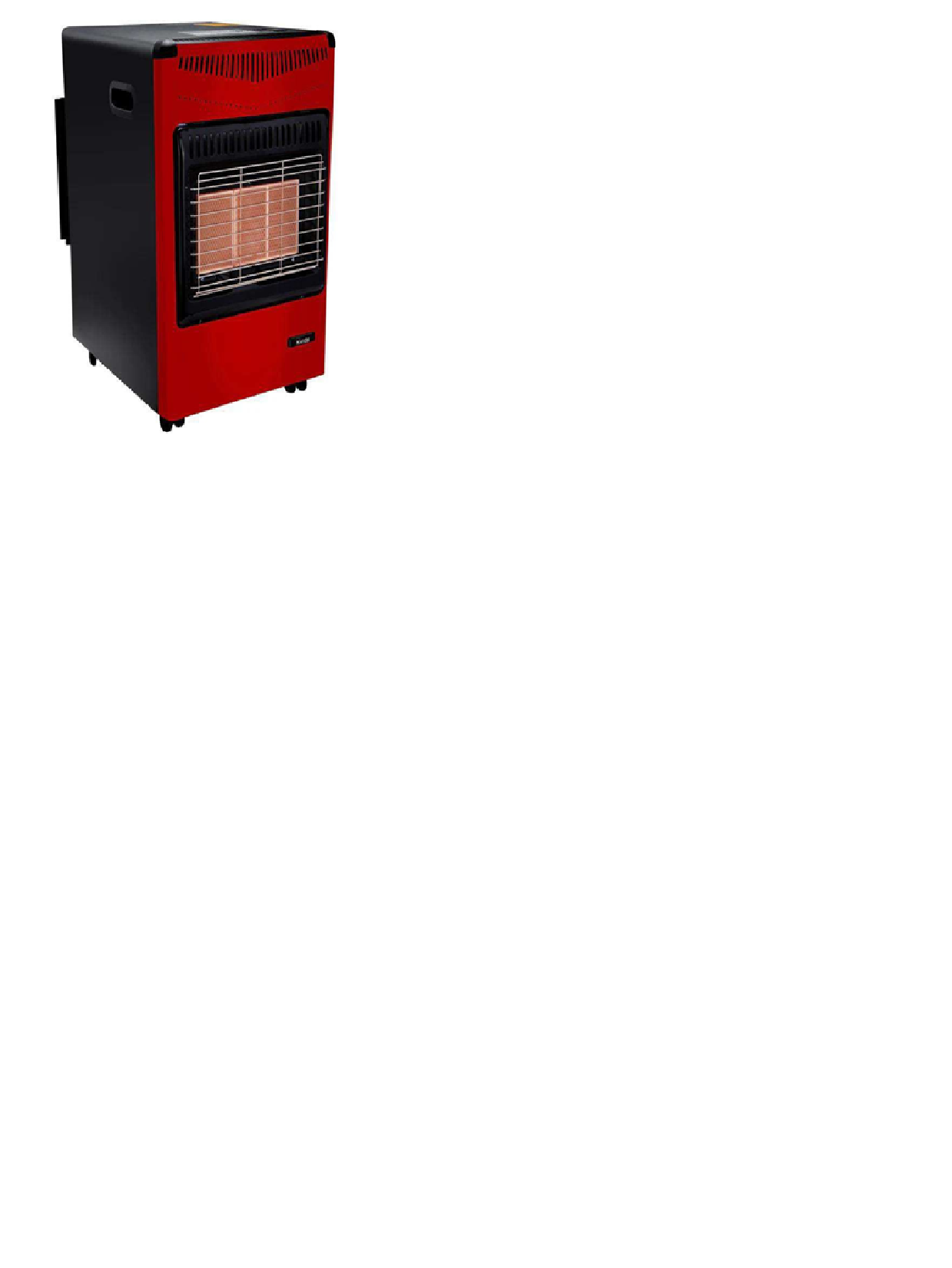 ESTUFA GAS 11-15K, MARCA GLC COLOR NEGRO y EN COLOR ROJO-3
