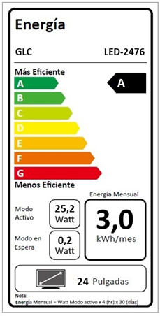 TELEVISOR LED DE 24" SMART TV. MARCA GLC.-4