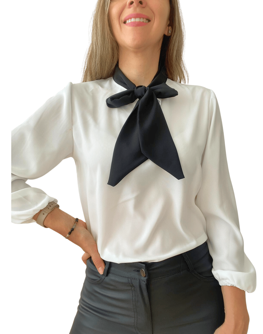 Blusa mujer lazo -0