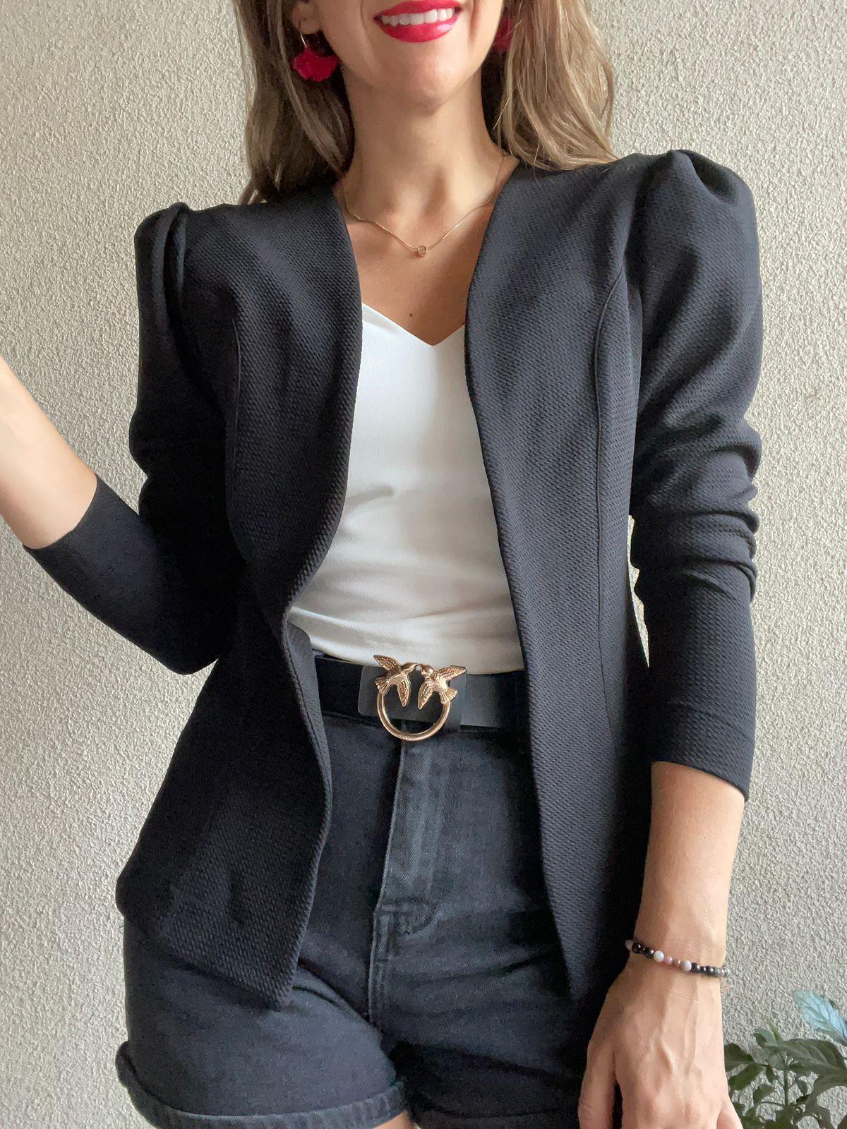 Blazer mujer Negro-0