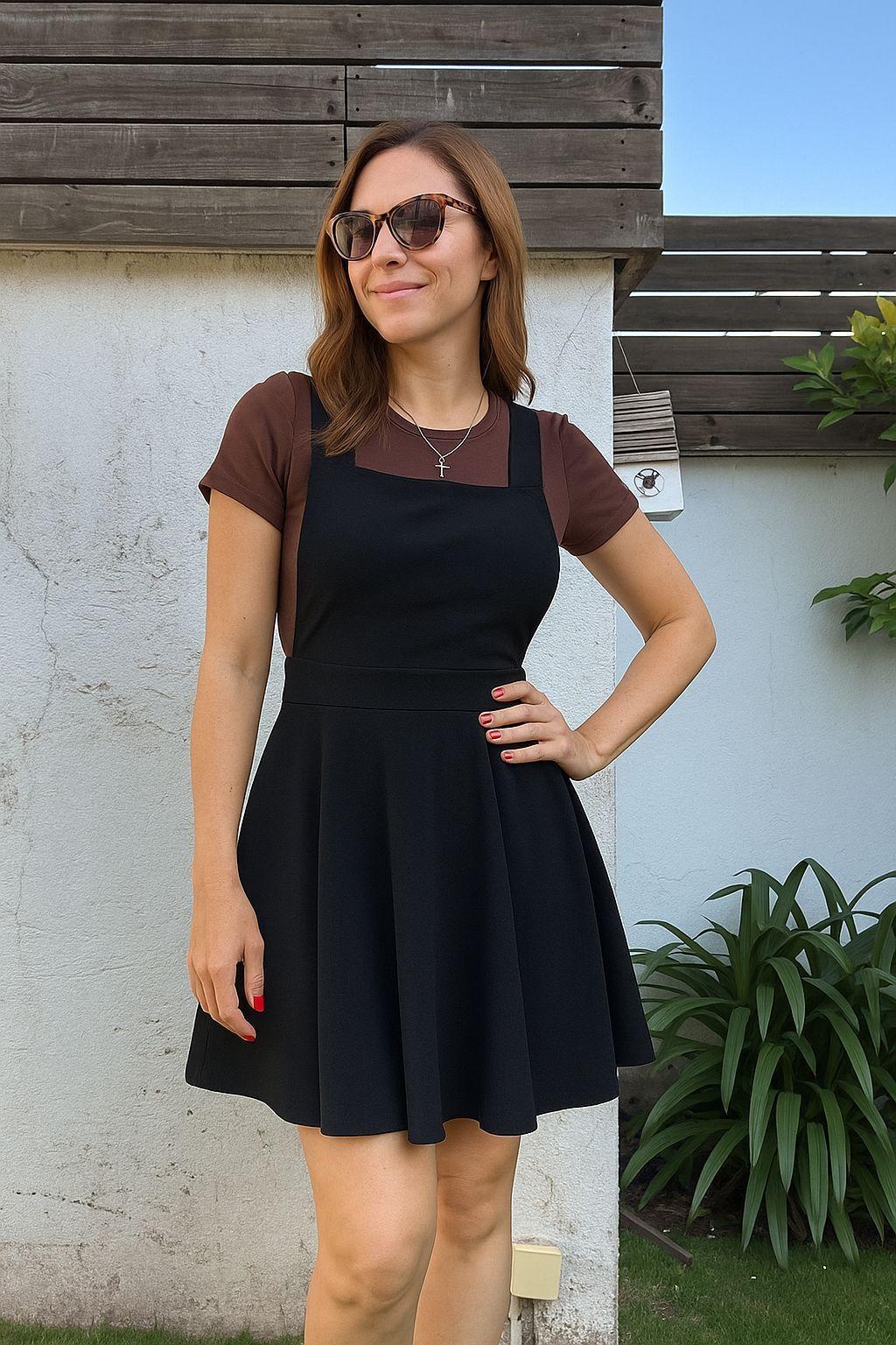 Jardinera negra mujer-0