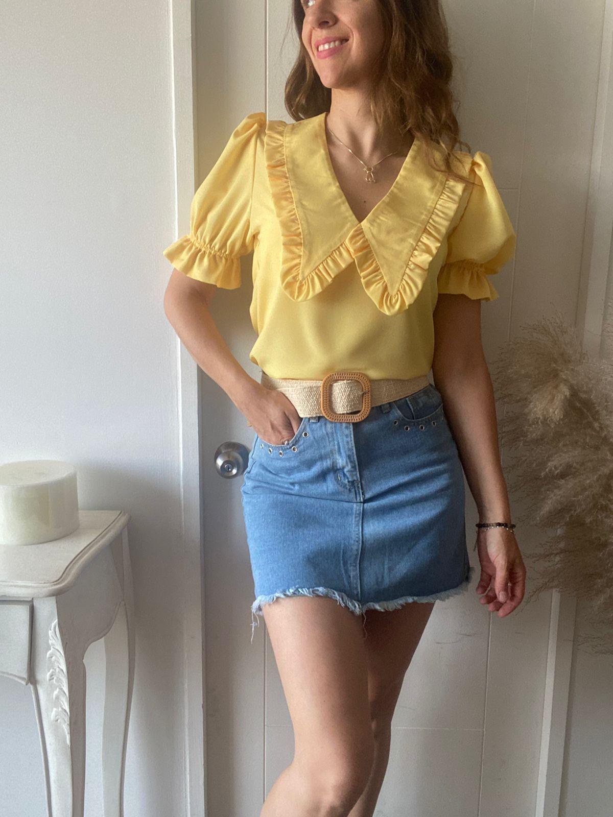 Blusa Amarilla mujer-1