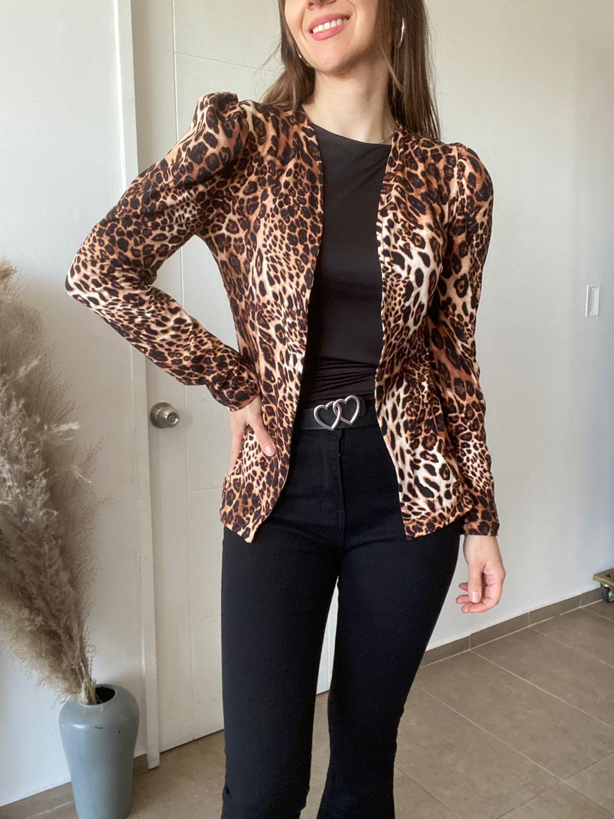 Blazer leopardo mujer-0