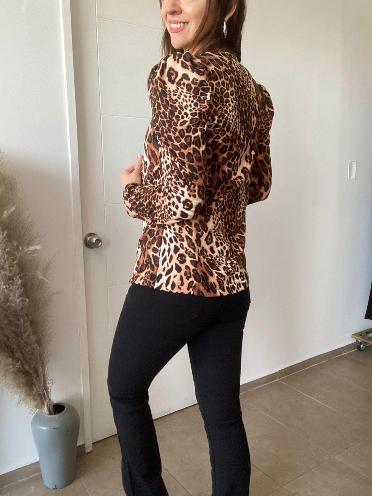 Blazer leopardo mujer-1