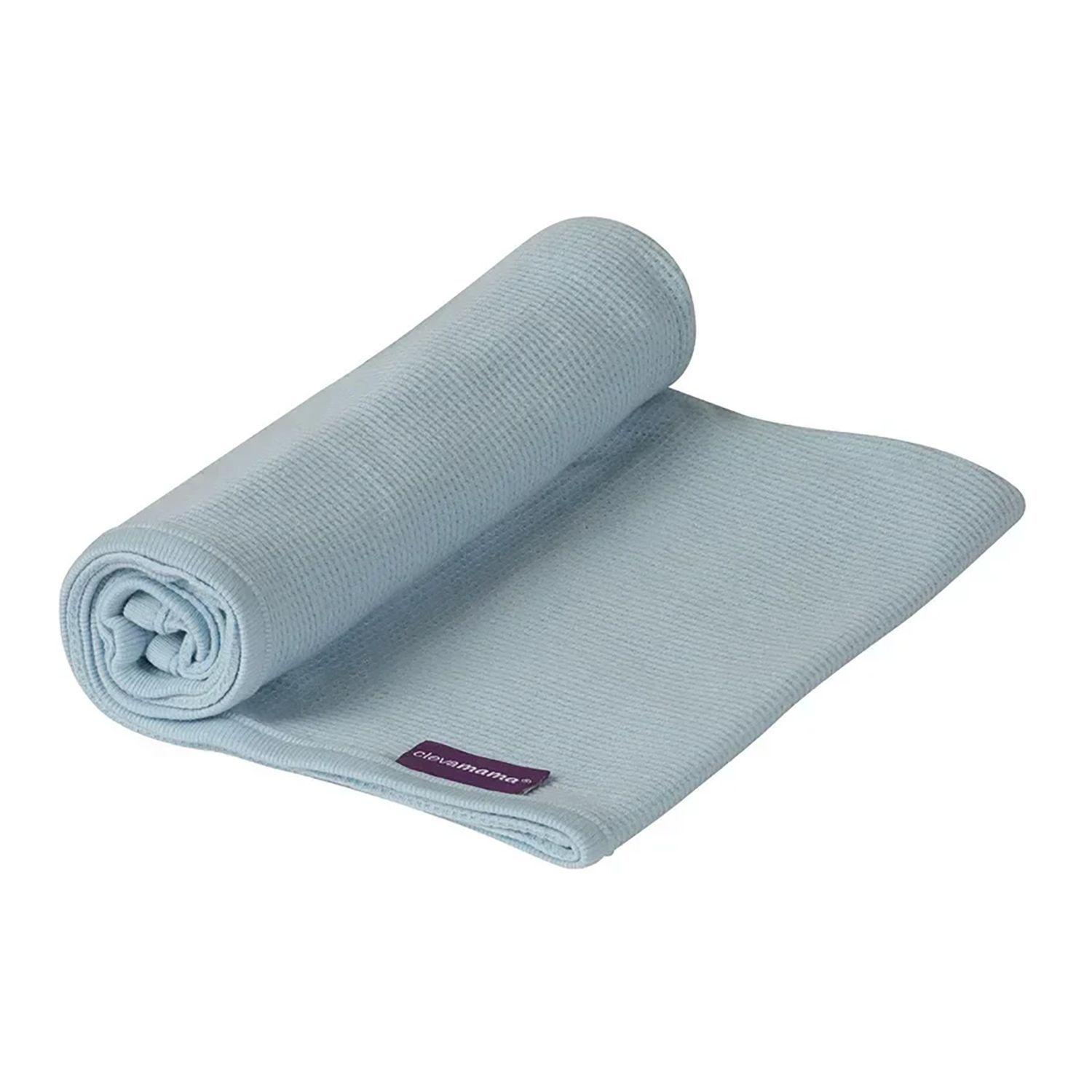 Manta Waffle Algodon Clevamama 120x140 CELESTE-2