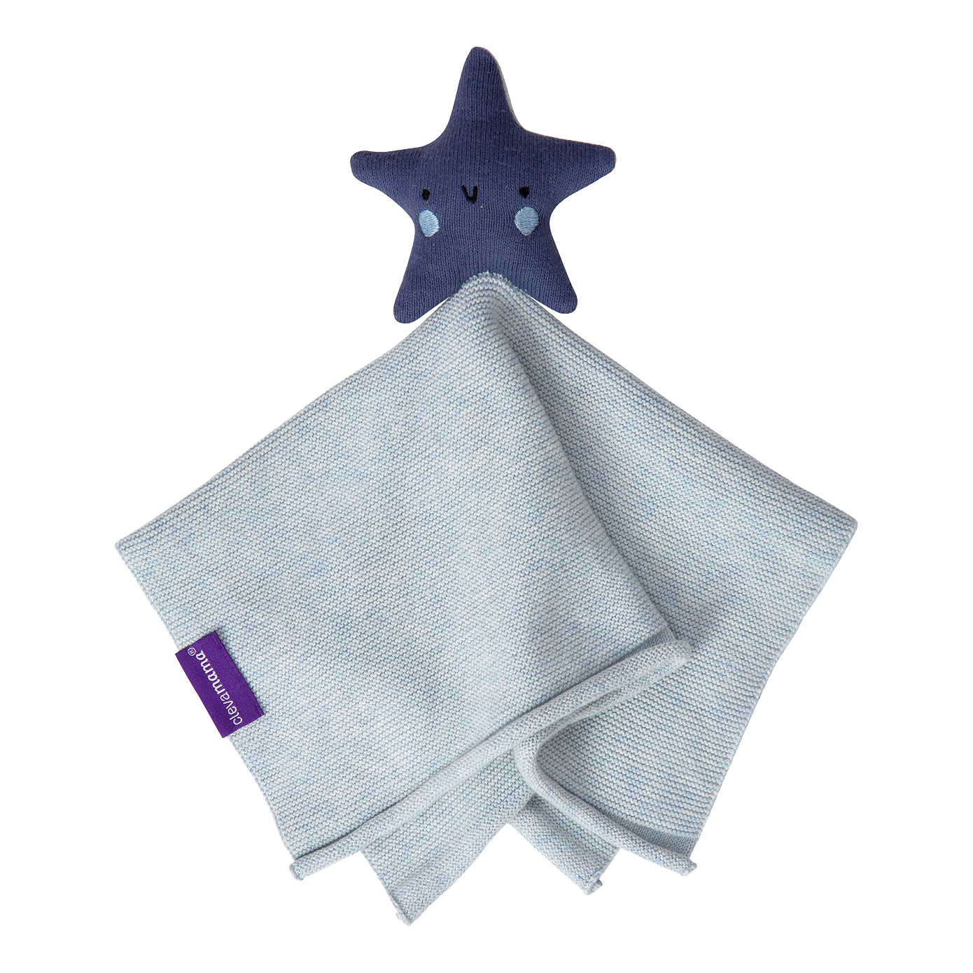 Mantita Algodon Organico con Estrella Clevamama CELESTE-1