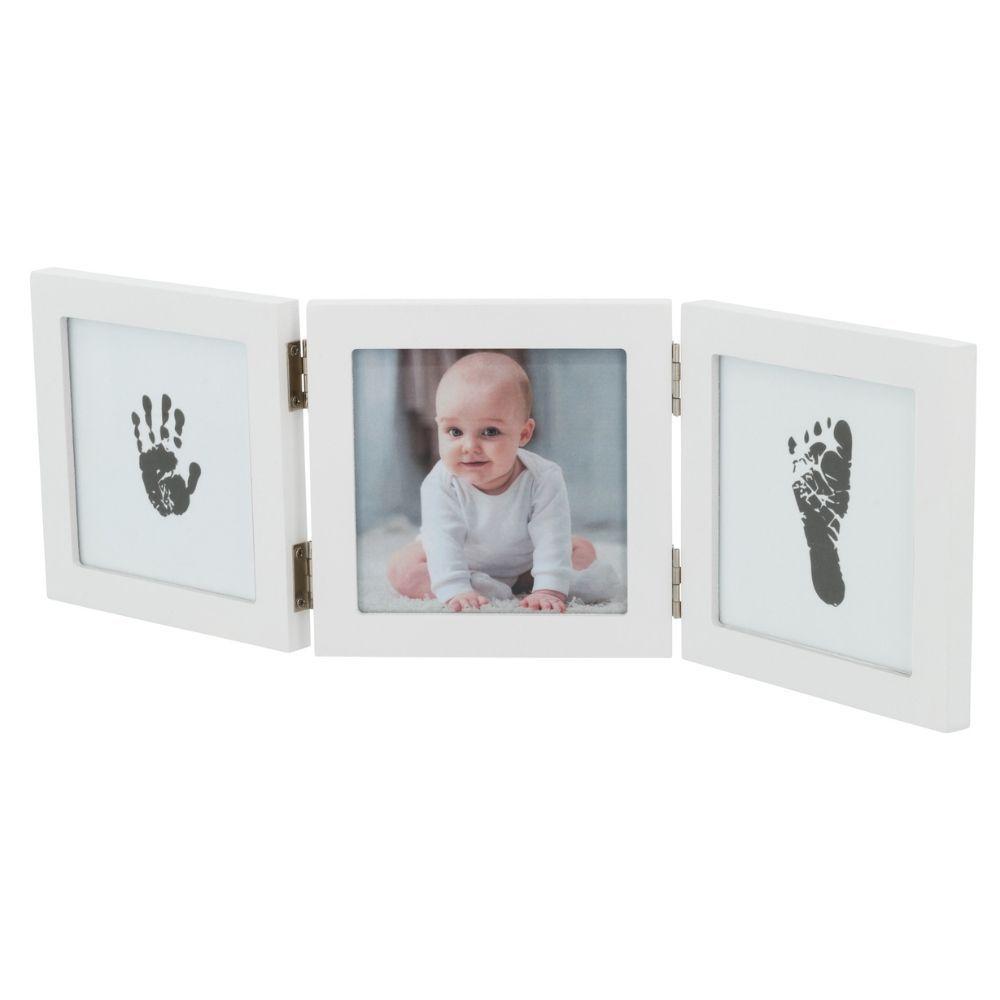 Marco Triple Huellas Bebé Happy Hands-4