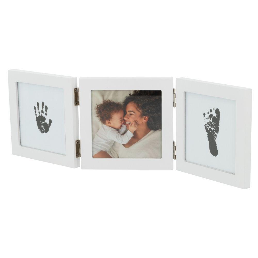 Marco Triple Huellas Bebé Happy Hands-2