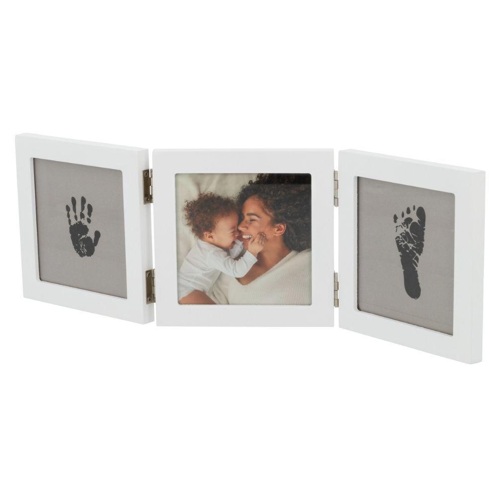 Marco Triple Huellas Bebé Happy Hands-3