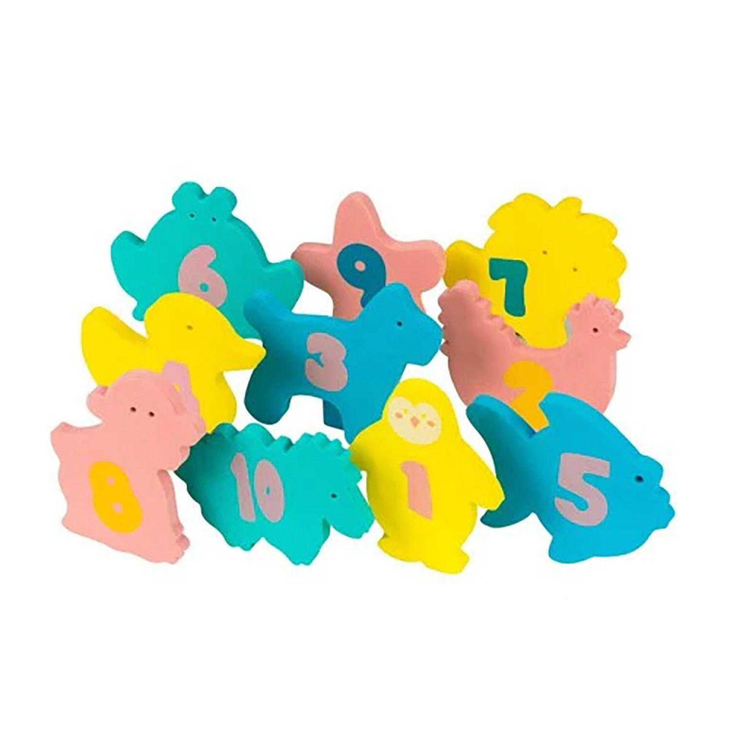 Juguetes de Bano con Malla Organizadora 10 piezas Clevamama-2